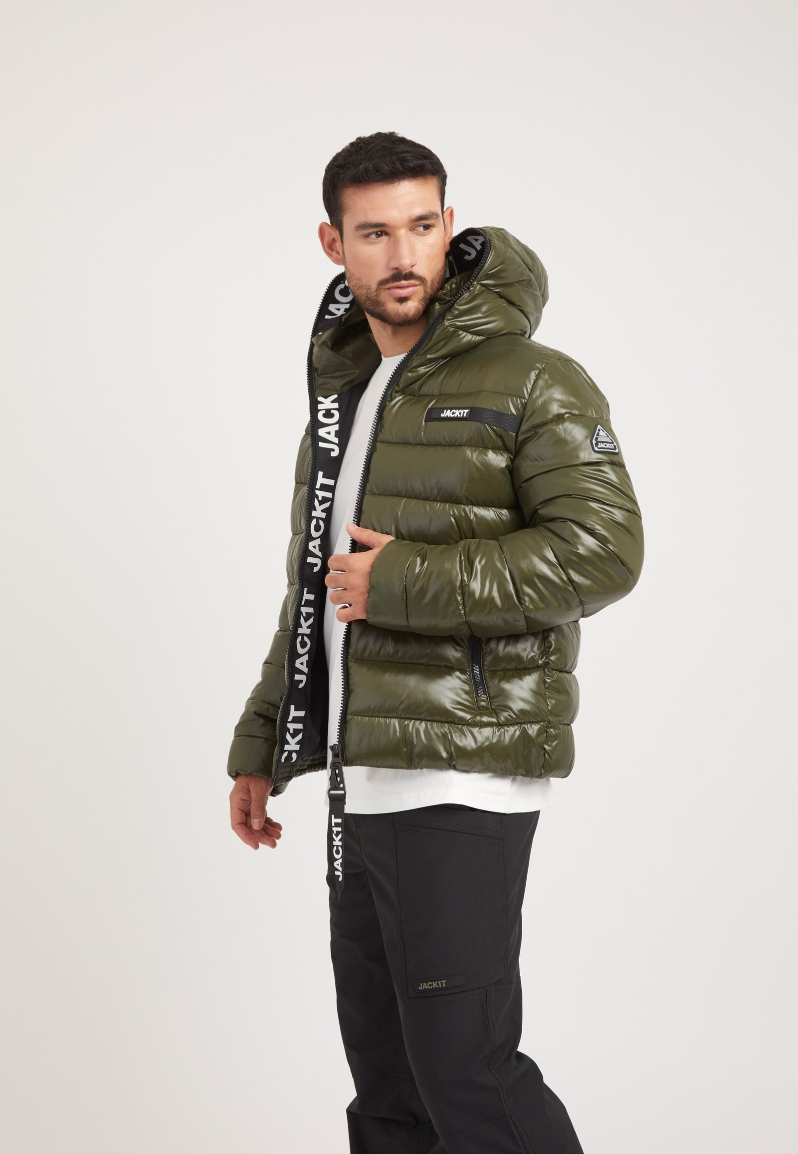 R3D Slick Racer Jacket Olive styled shot by JACK1T