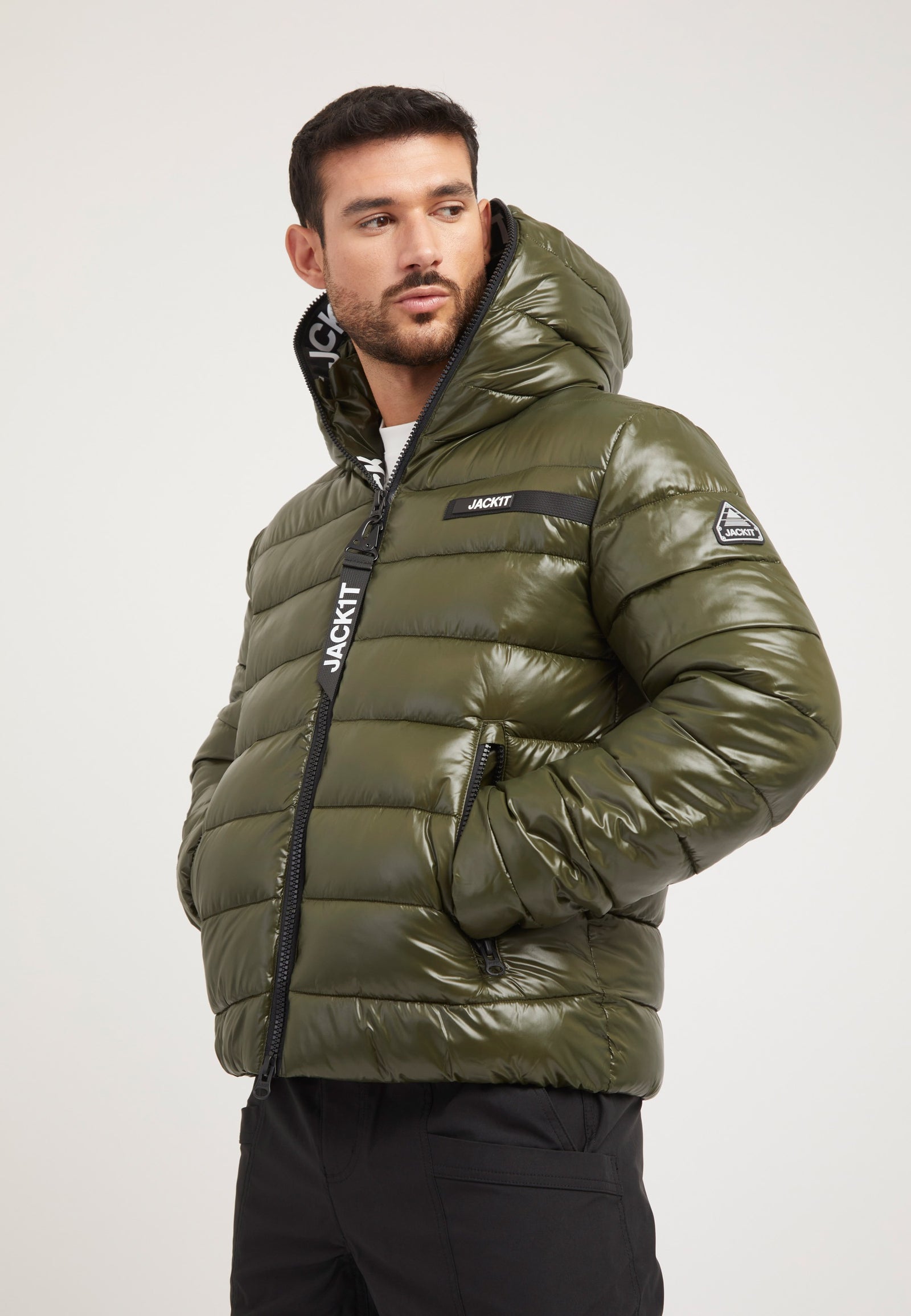 R3D Slick Racer Jacket Olive styled shot by JACK1T