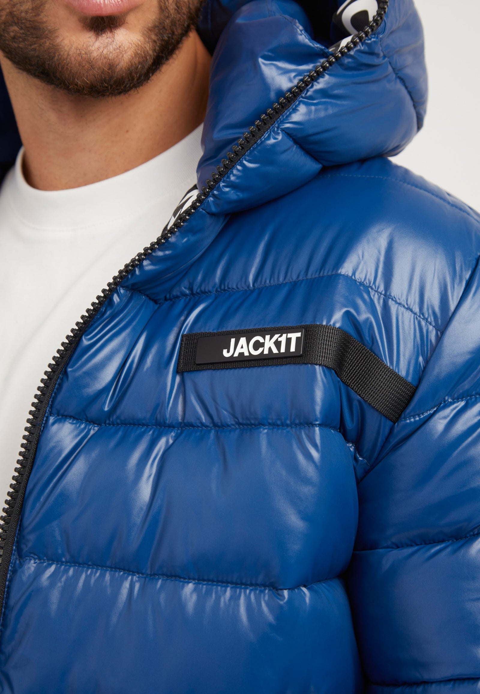 R3D Slick Racer Jacket Royal detail shot by JACK1T
