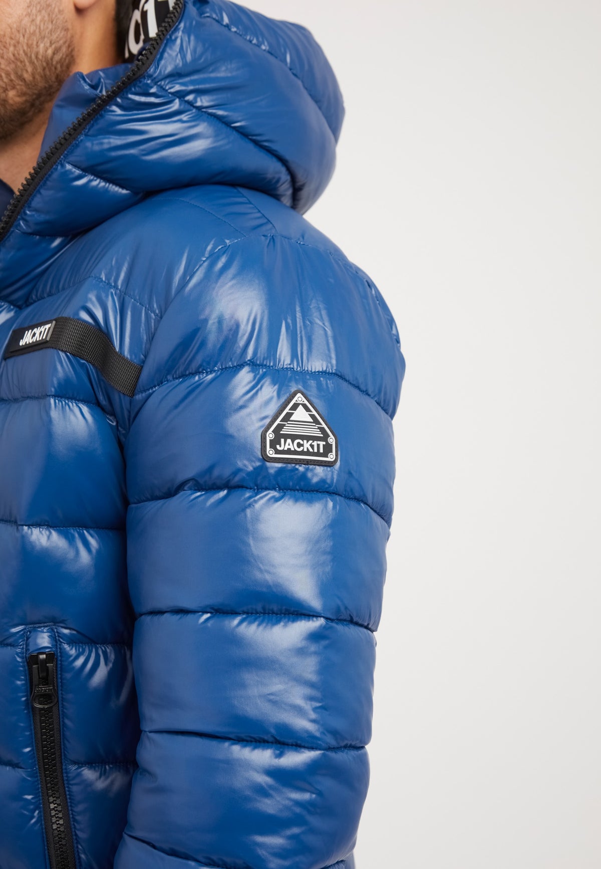 R3D Slick Racer Jacket Royal detail shot by JACK1T