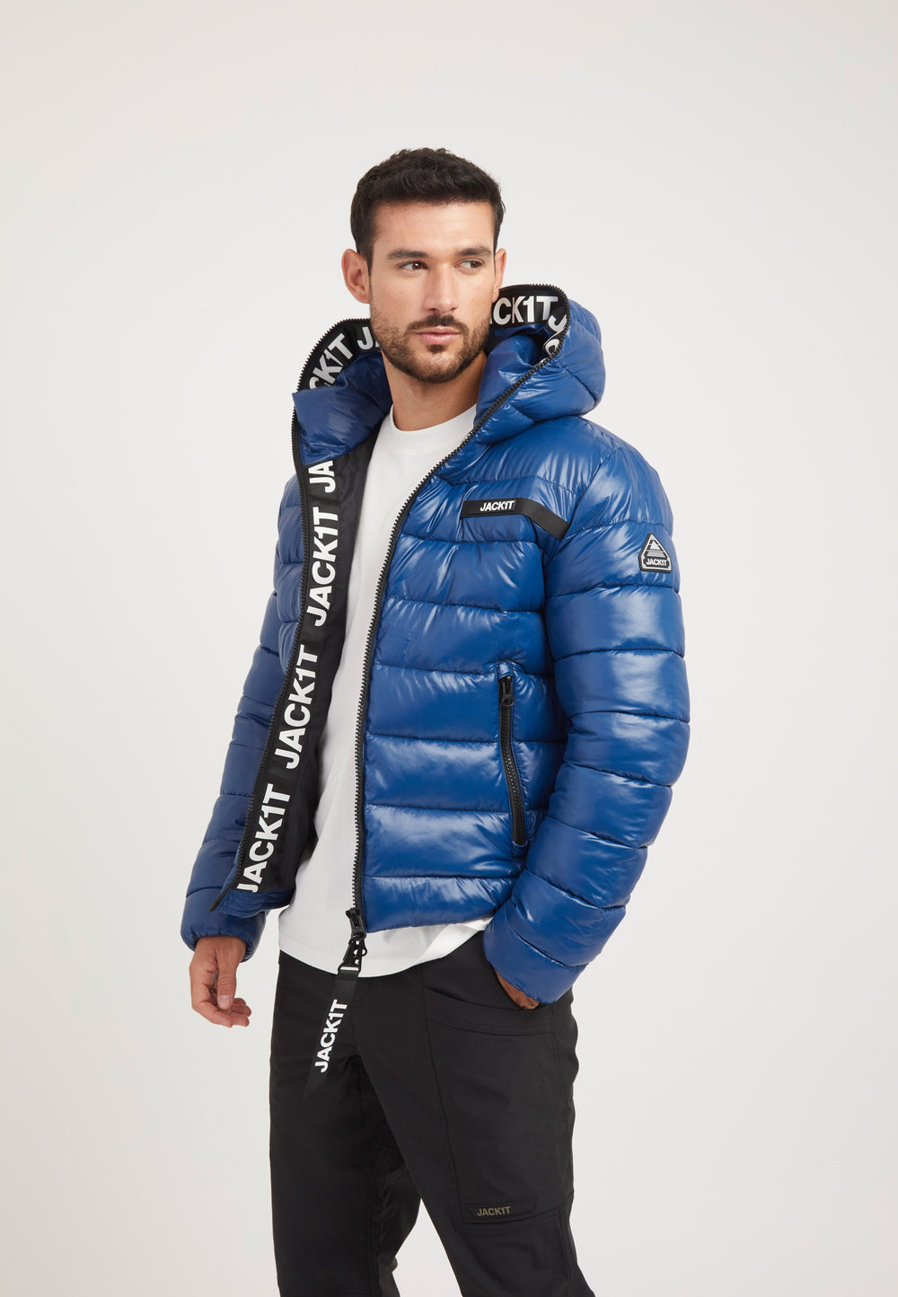 R3D Slick Racer Jacket Royal styled shot by JACK1T