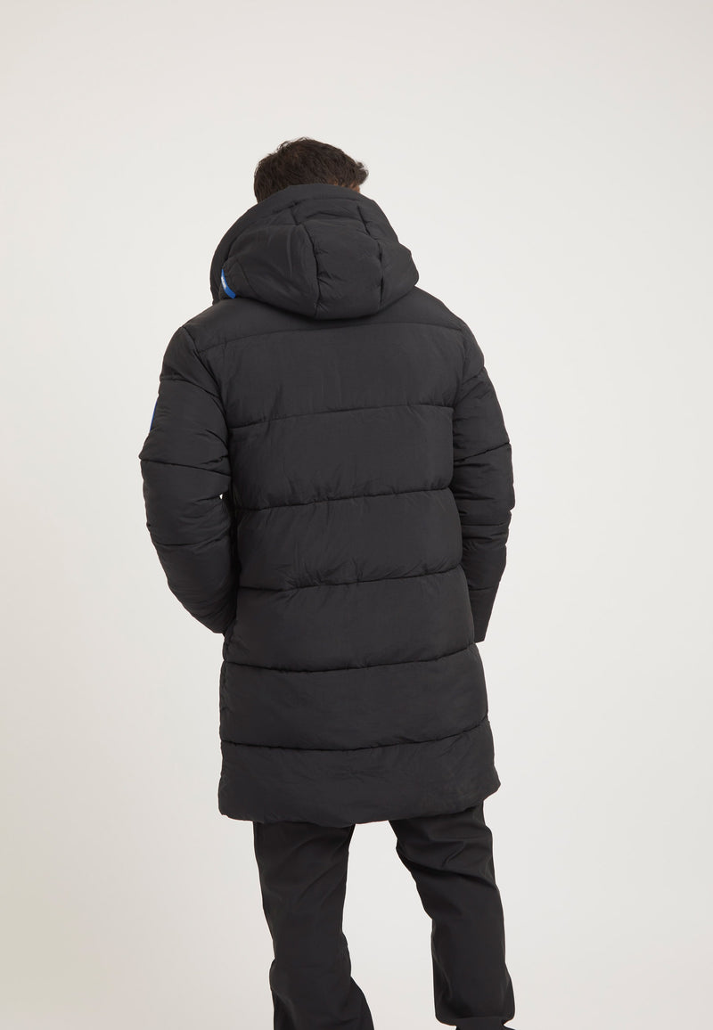Nomad ONELOFT Parka Coat 2.0 Black on model full length by JACK1T