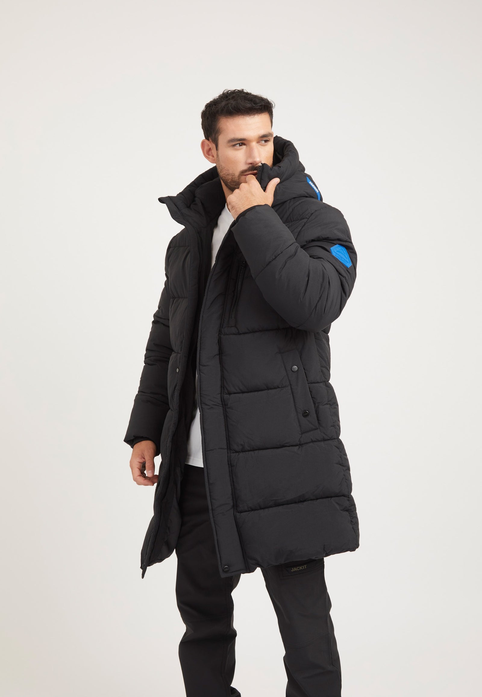 Nomad ONELOFT Parka Coat 2.0 Black styled shot by JACK1T