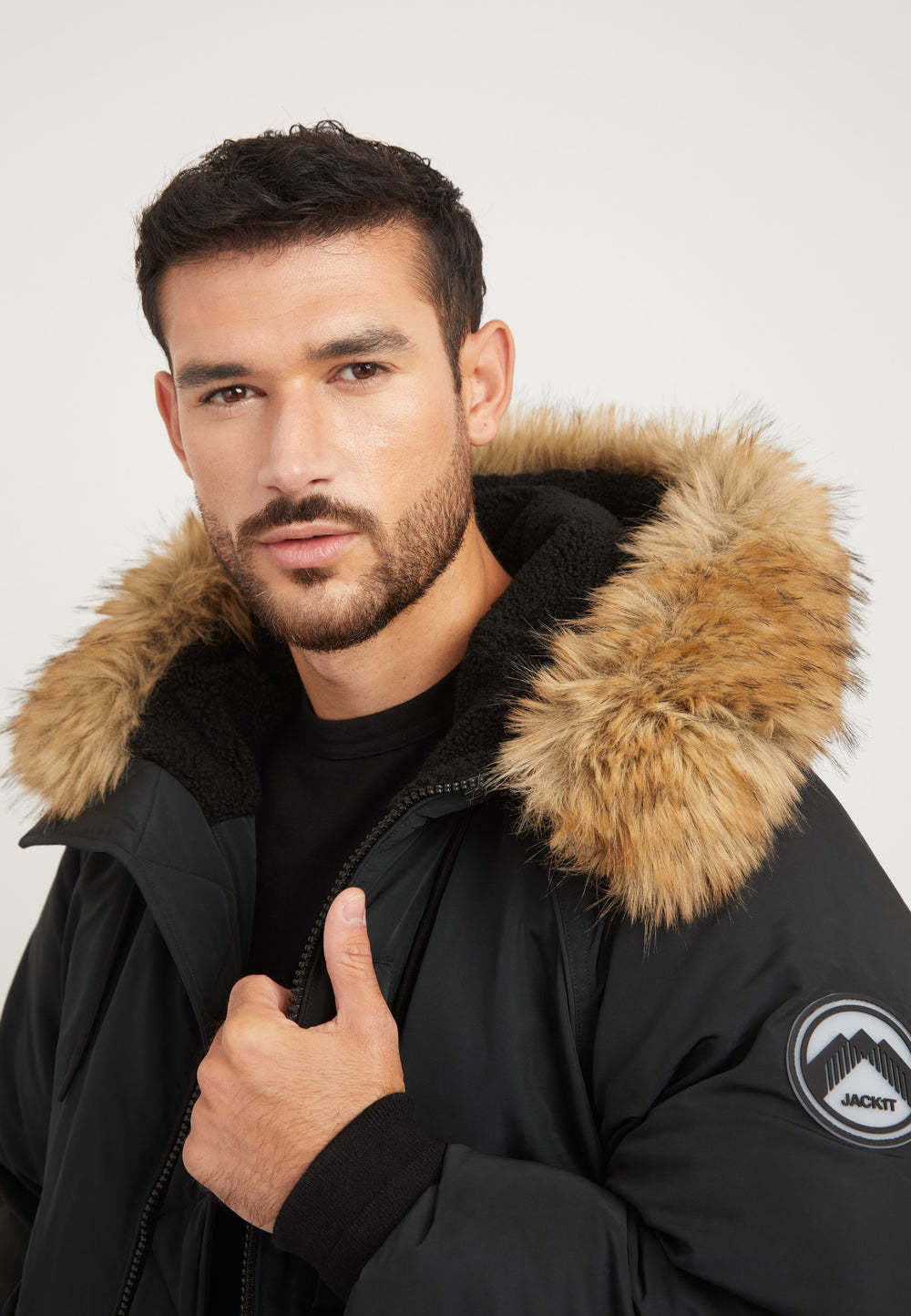 First Rescue Bomber Jacket Black detail shot by JACK1T