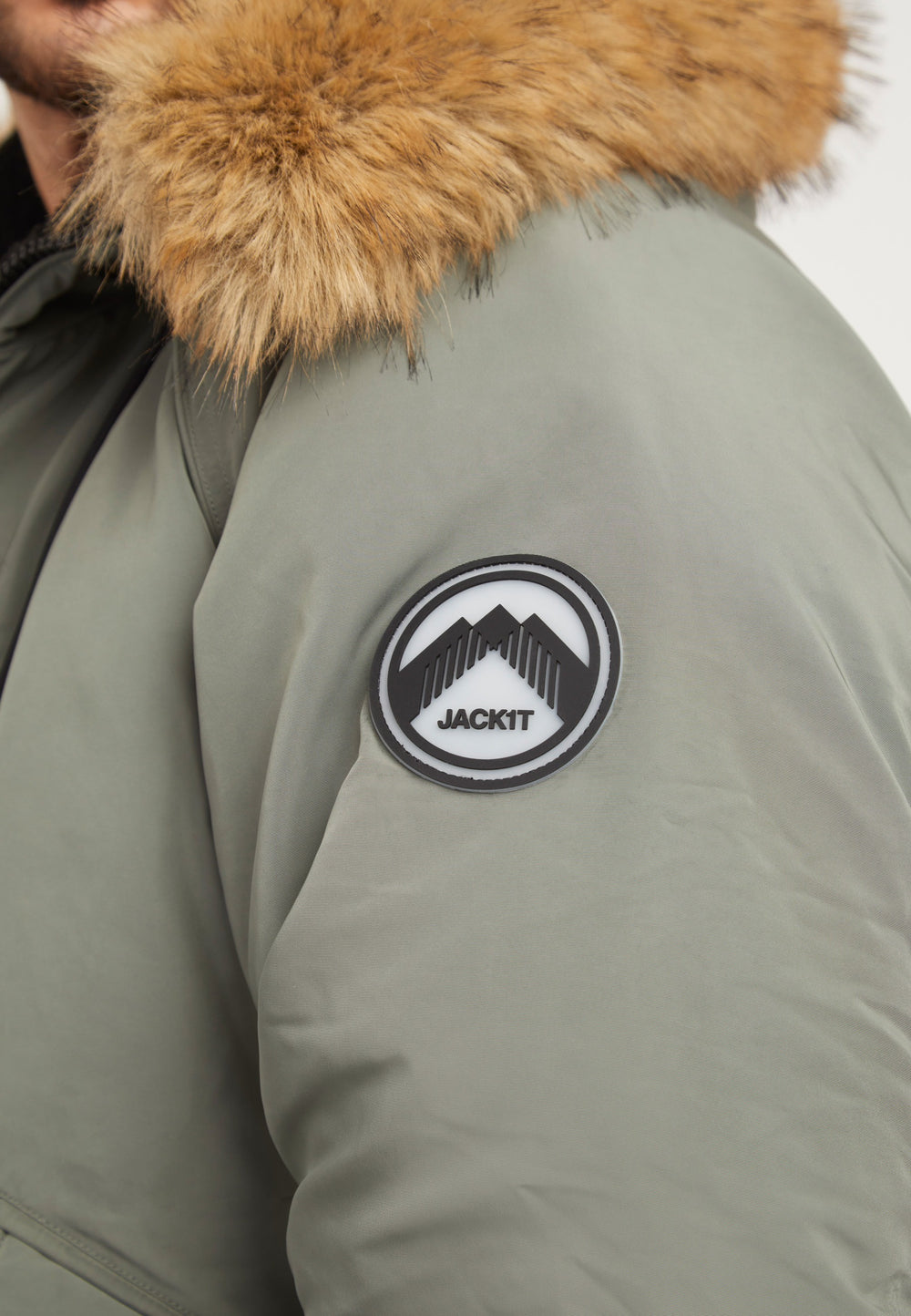 First Rescue Bomber Jacket Olive detail shot by JACK1T