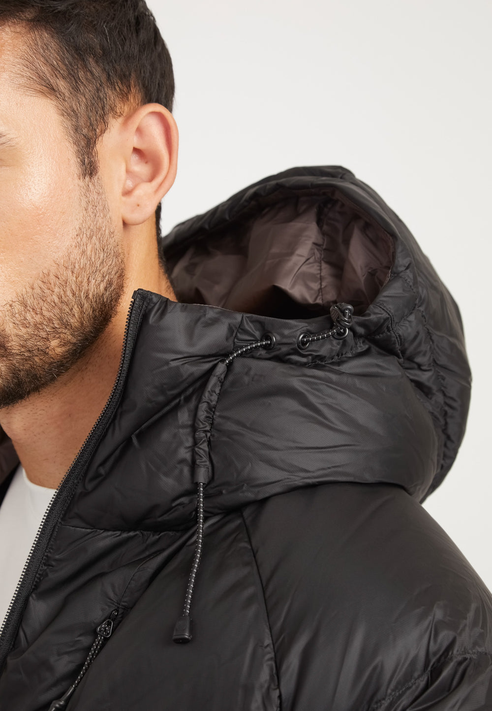 Bubble Jacket Black detail shot by JACK1T