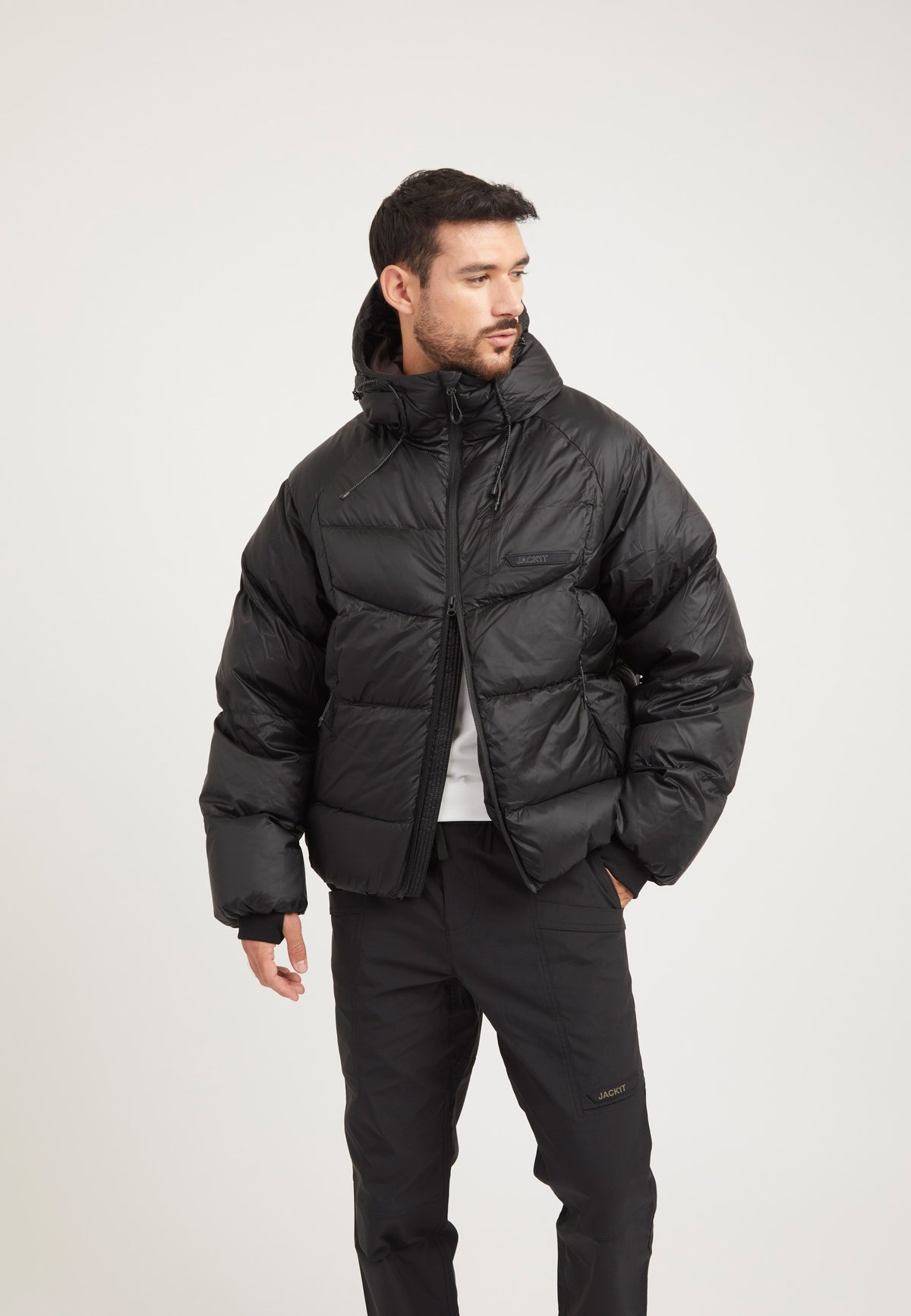 Bubble Jacket Black styled shot by JACK1T