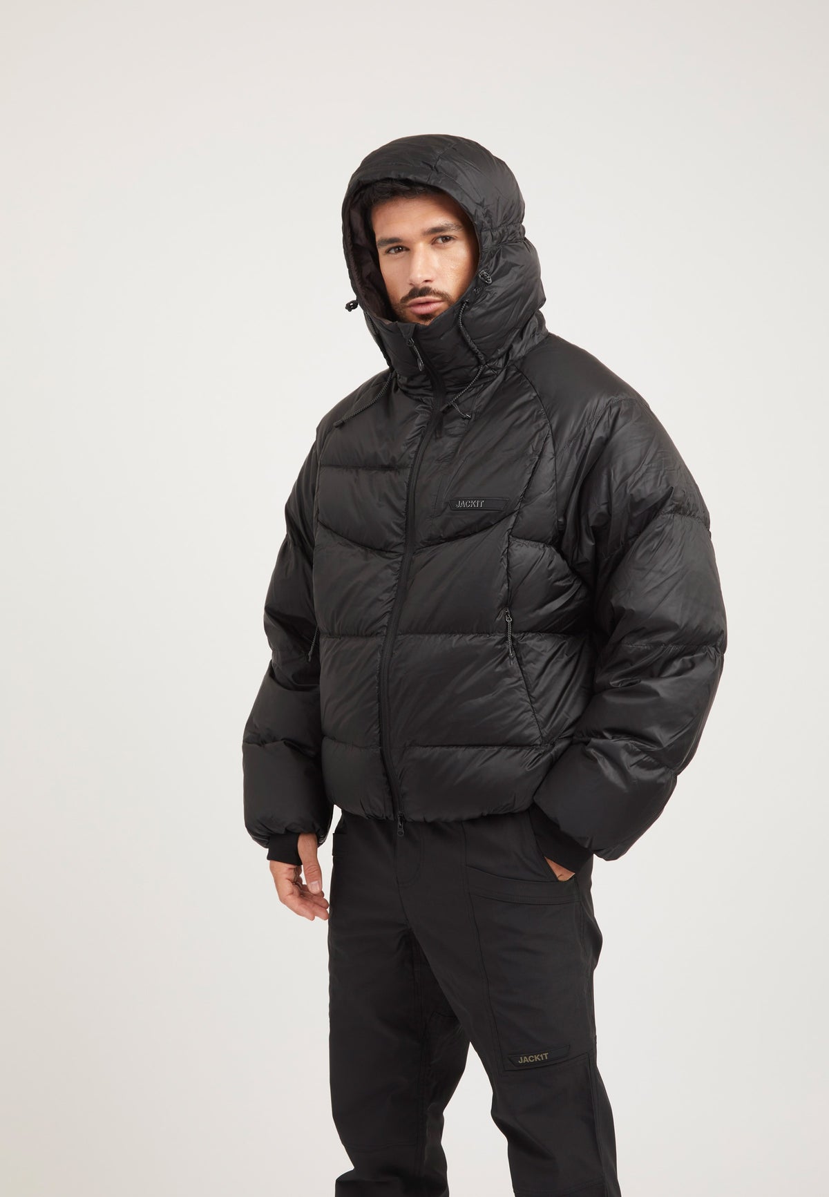 Bubble Jacket Black styled shot by JACK1T