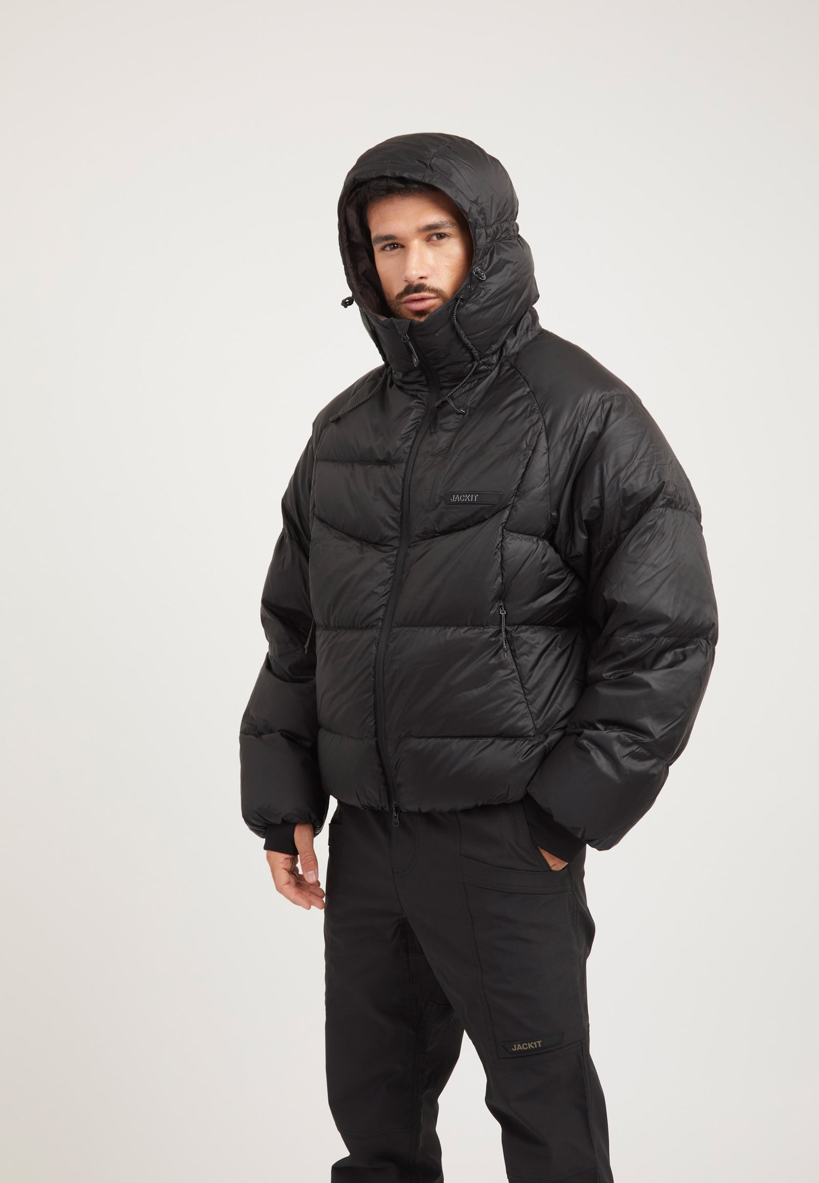 Bubble Jacket Black styled shot by JACK1T