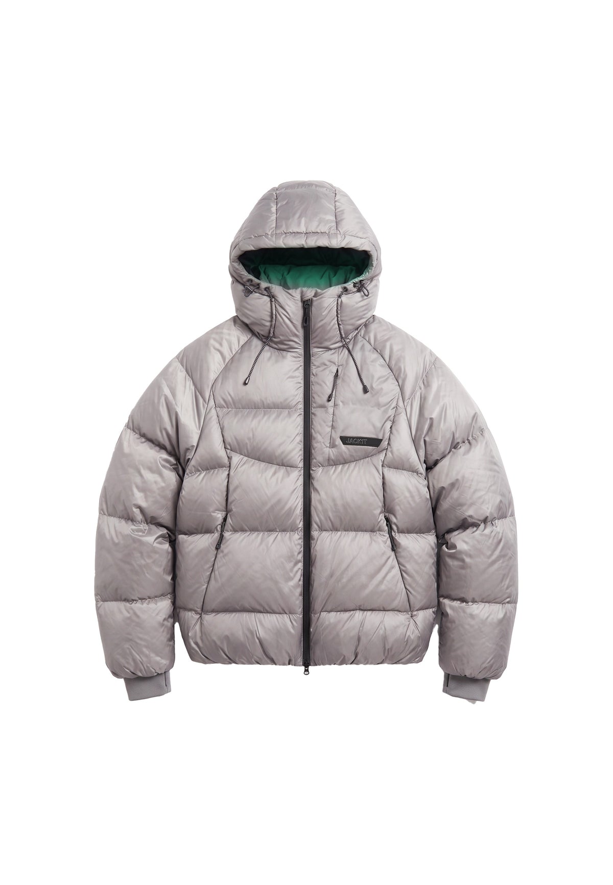 Bubble Jacket Grey flat lay swatch
