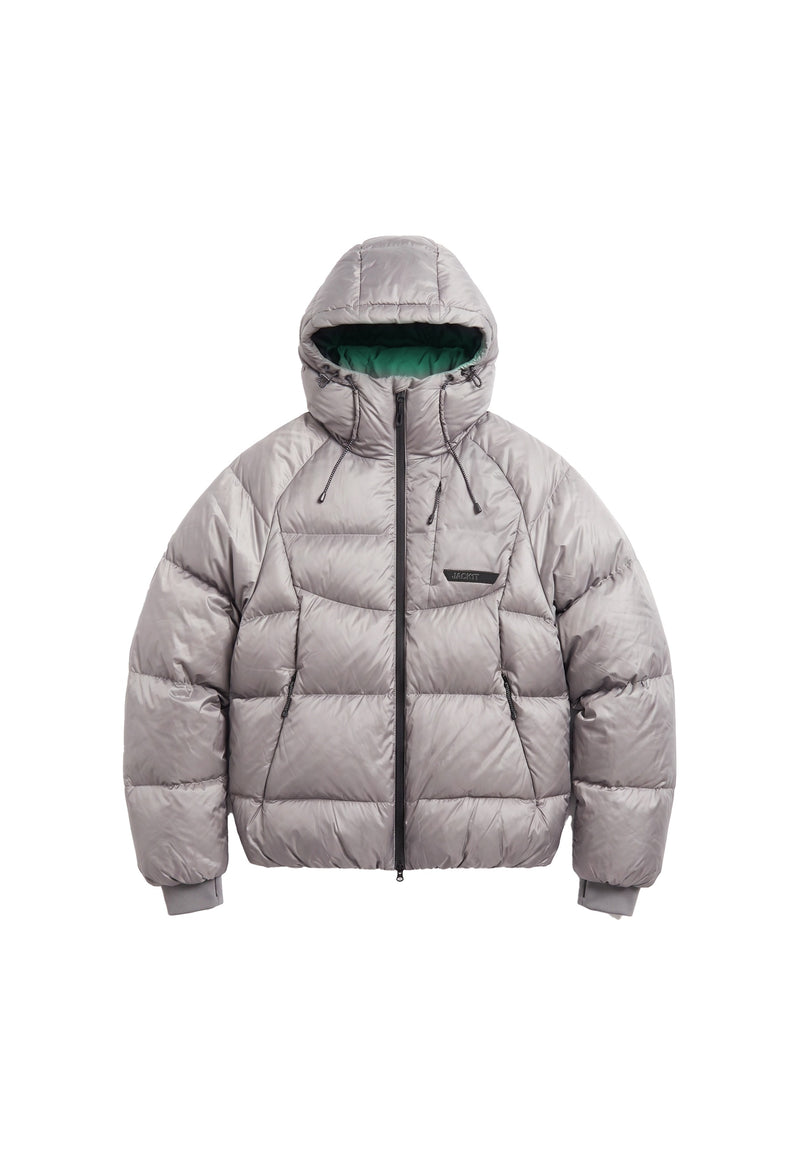 Bubble Jacket Grey flat lay swatch
