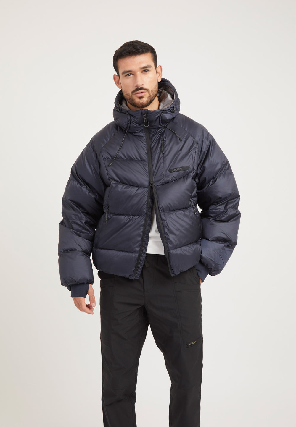 Bubble Jacket Navy styled shot by JACK1T