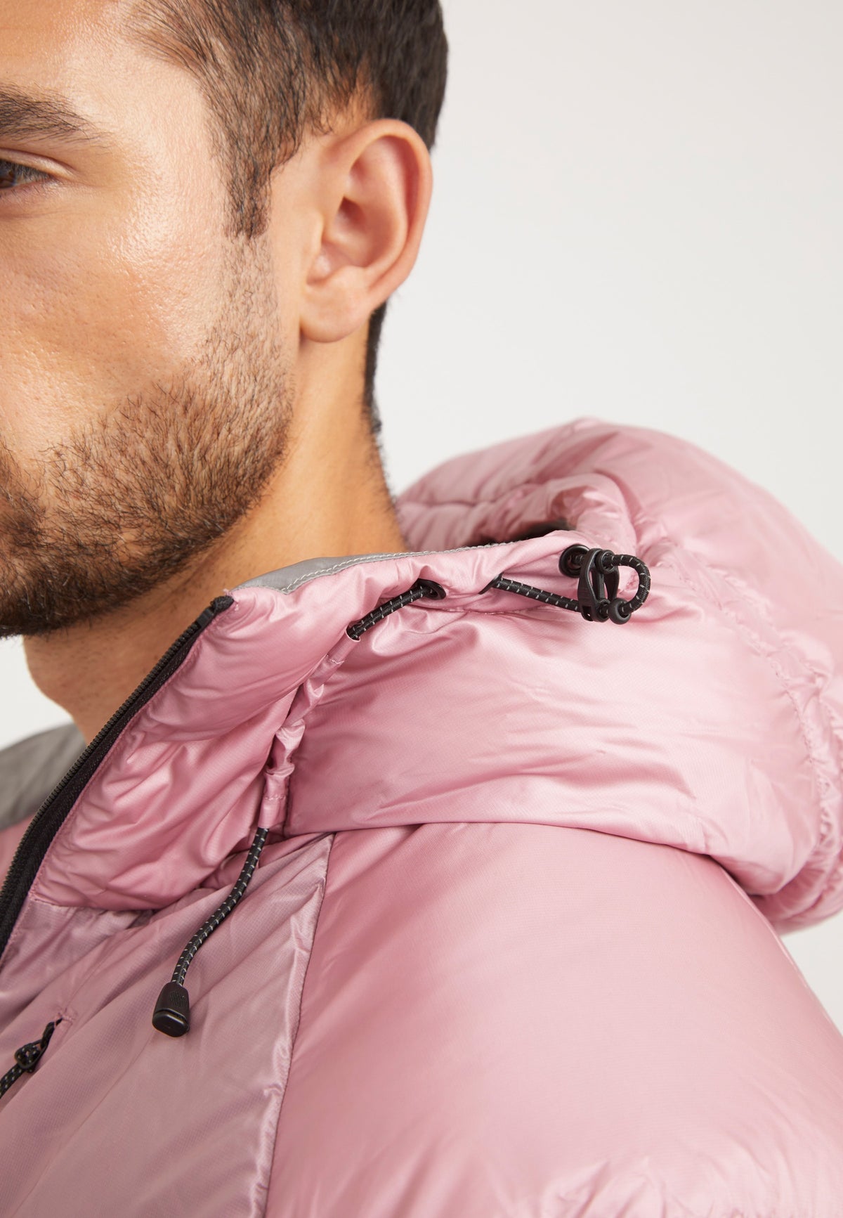 Bubble Jacket Pink detail shot by JACK1T