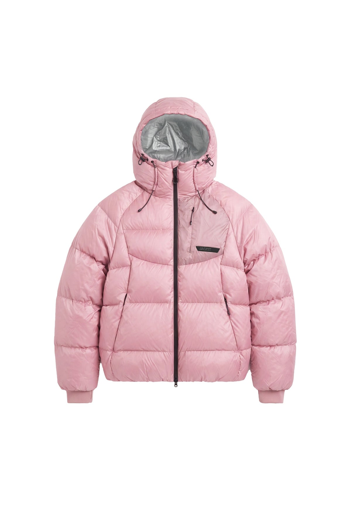 Bubble Jacket Pink flat lay swatch