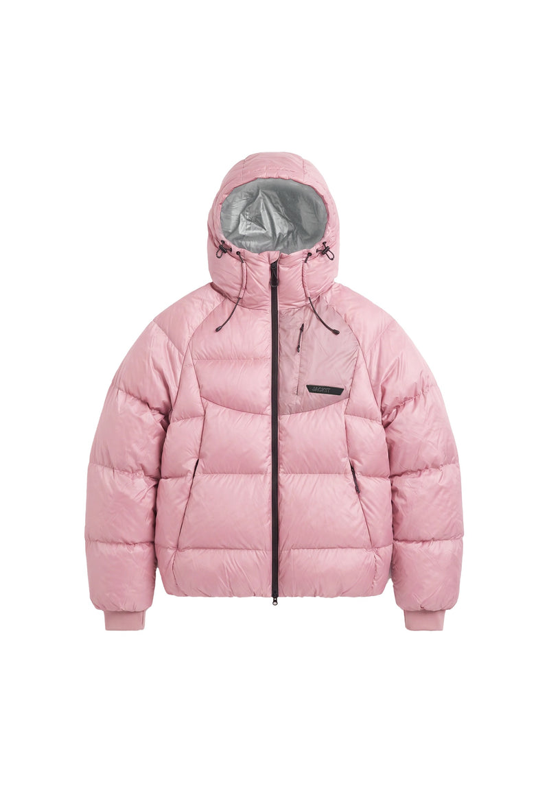 Bubble Jacket Pink flat lay swatch