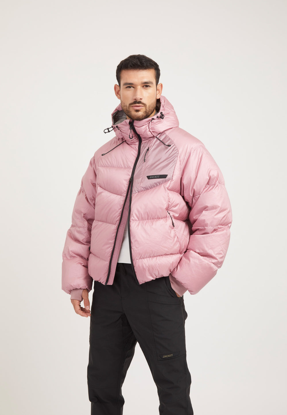 Bubble Jacket Pink styled shot by JACK1T