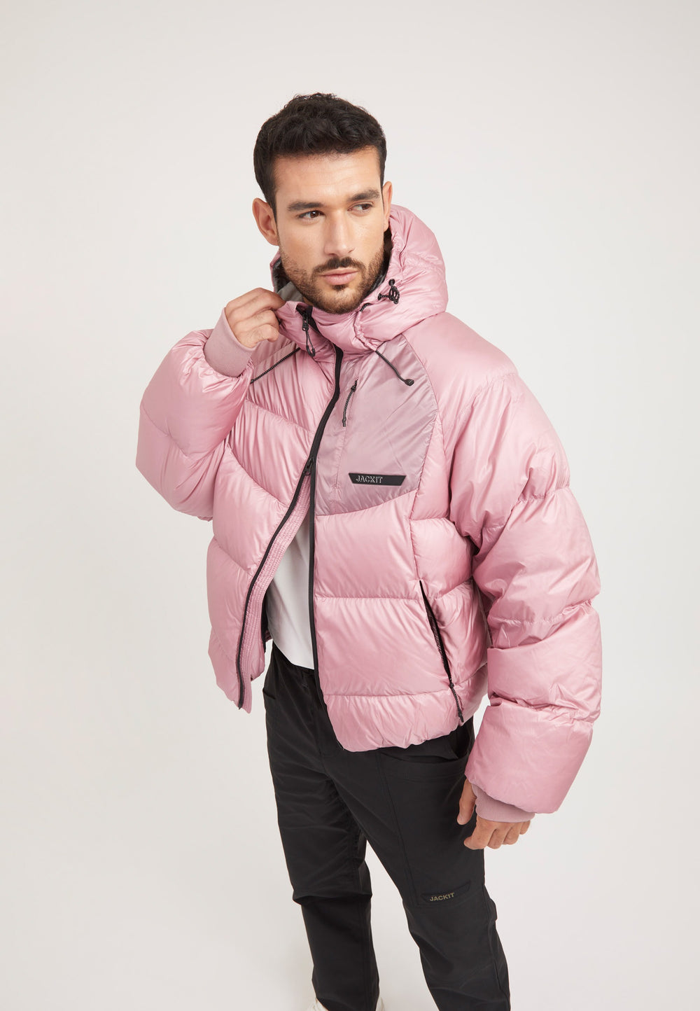 Bubble Jacket Pink styled shot by JACK1T