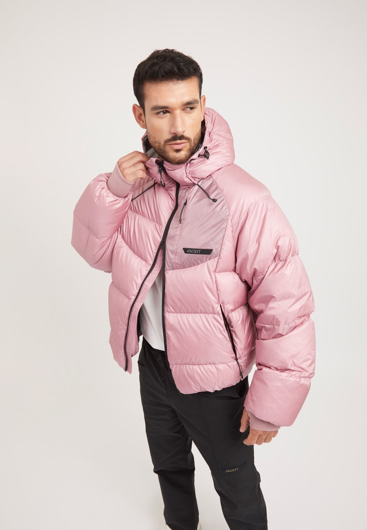 Bubble Jacket Pink styled shot by JACK1T