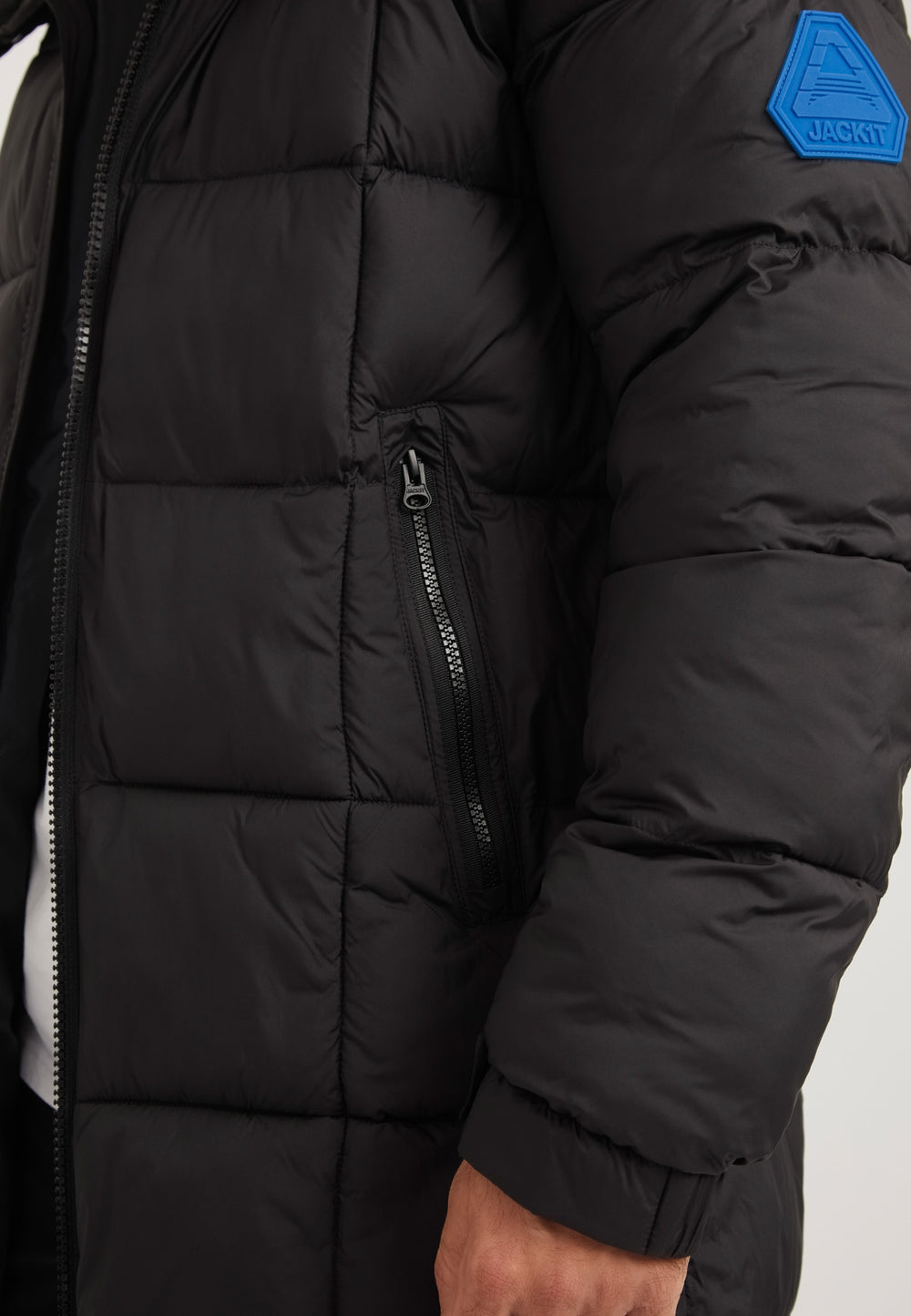 EZ Boxed Coat Matt Black detail shot by JACK1T