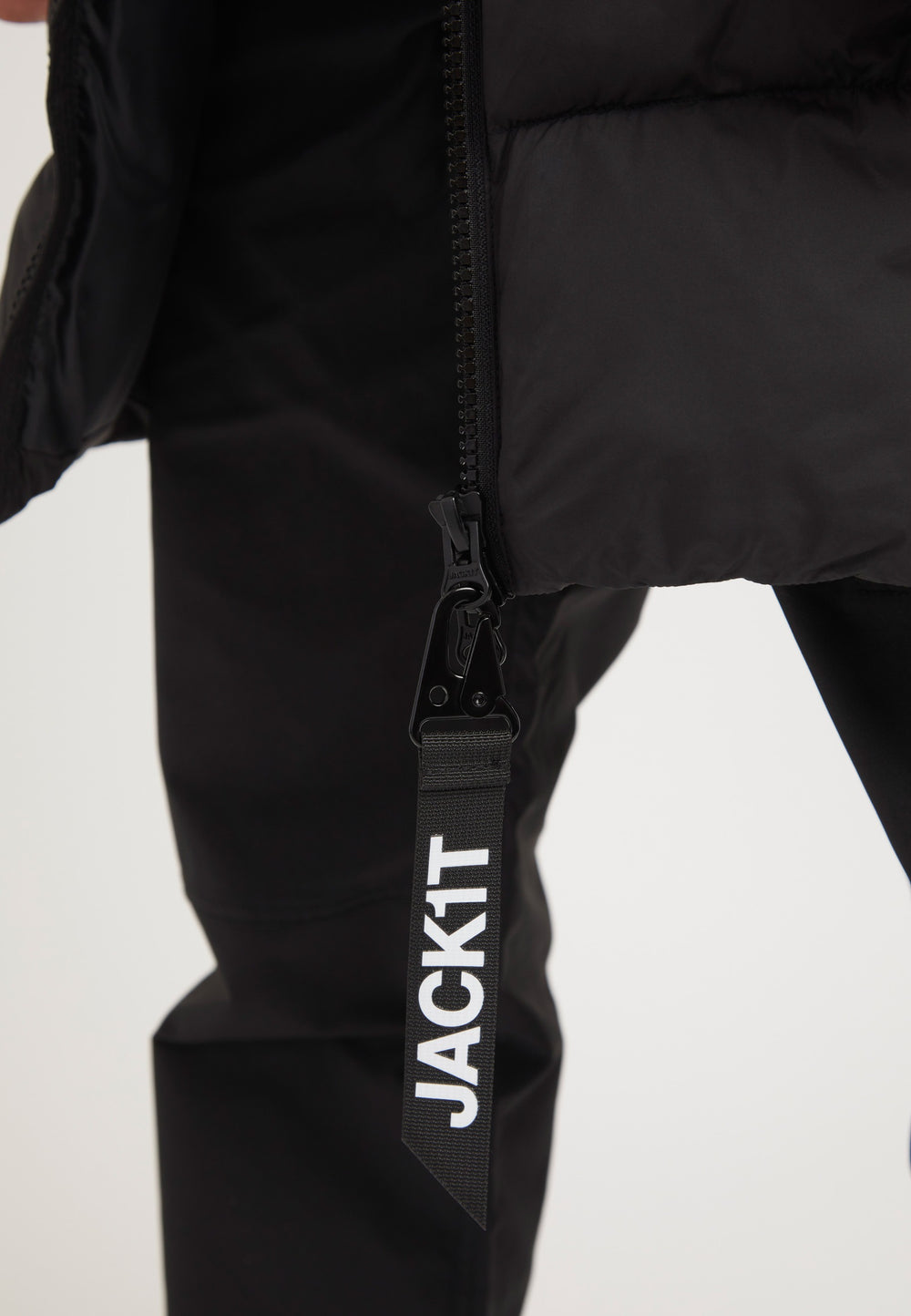 EZ Boxed Coat Matt Black detail shot by JACK1T