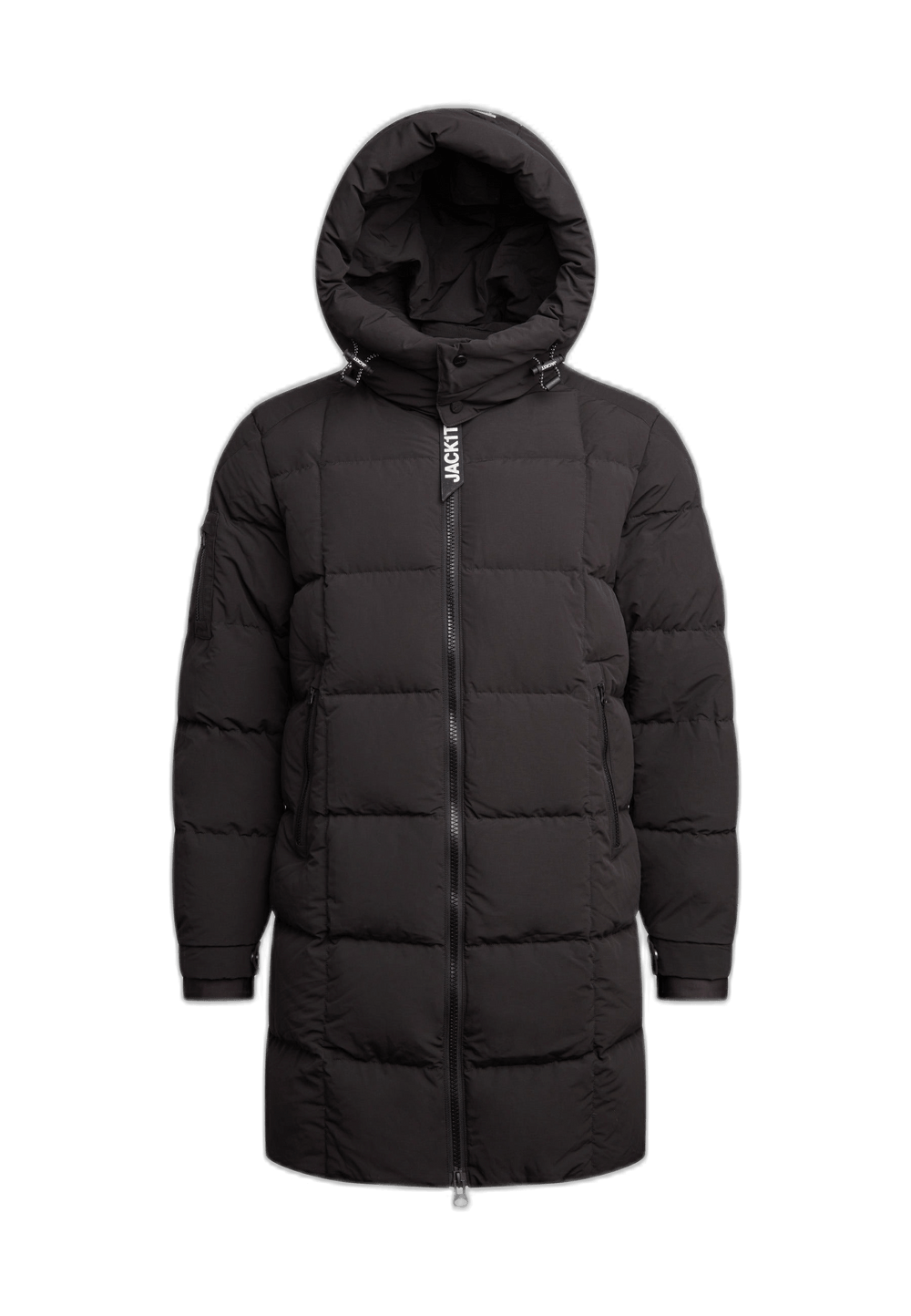 EZ Boxed Coat Matt Black flat lay swatch