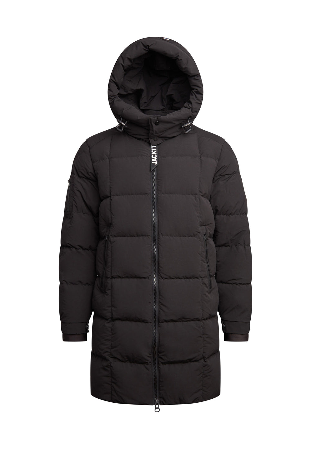 EZ Boxed Coat Matt Black flat lay swatch
