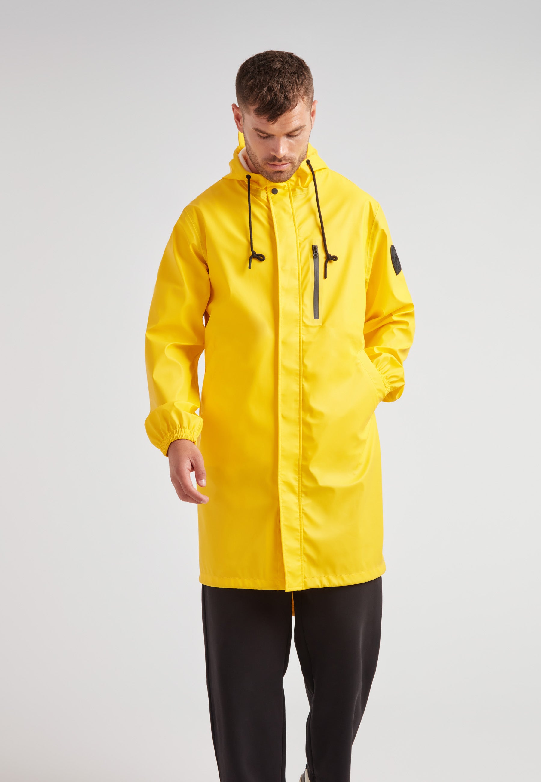 Yellow Unisex Long Raincoat - ELEMENTS 2.0 Lightweight Wear – JACK1T