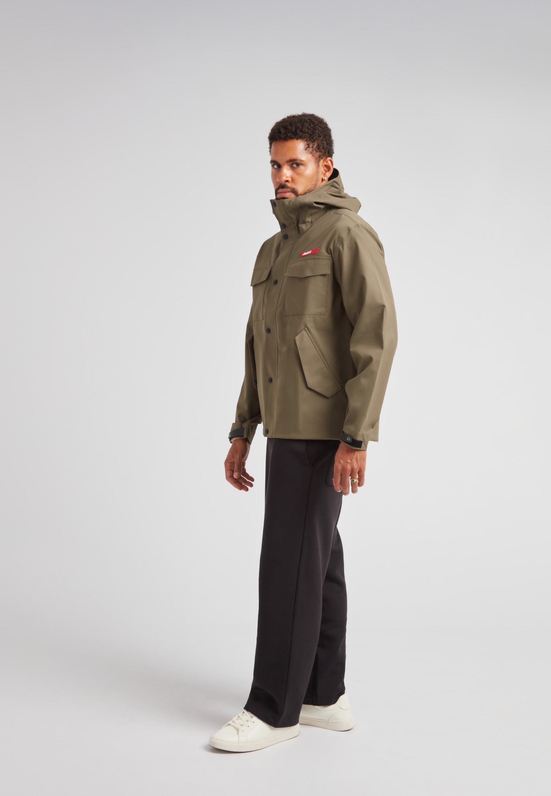 Thorium Hooded Jacket in Olive | JACK1T