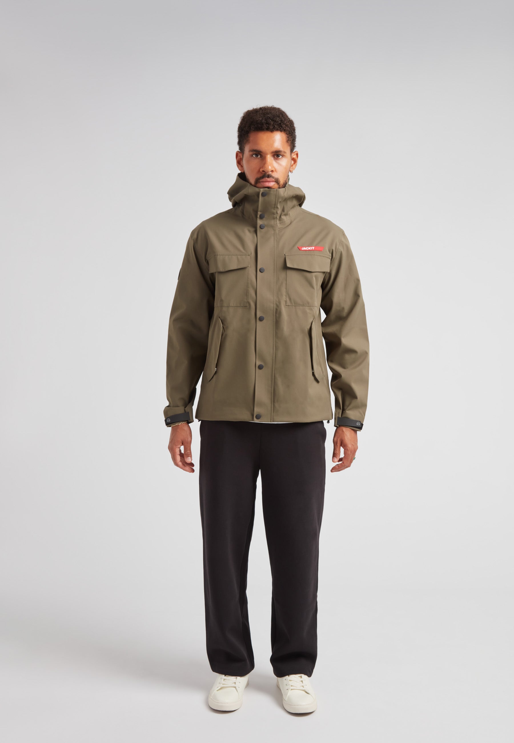 Thorium Hooded Jacket in Olive | JACK1T