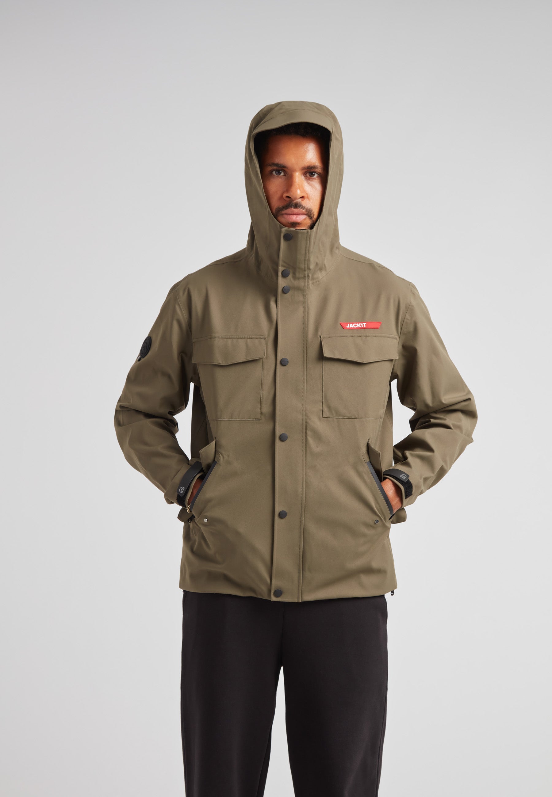 Thorium Hooded Jacket in Olive | JACK1T