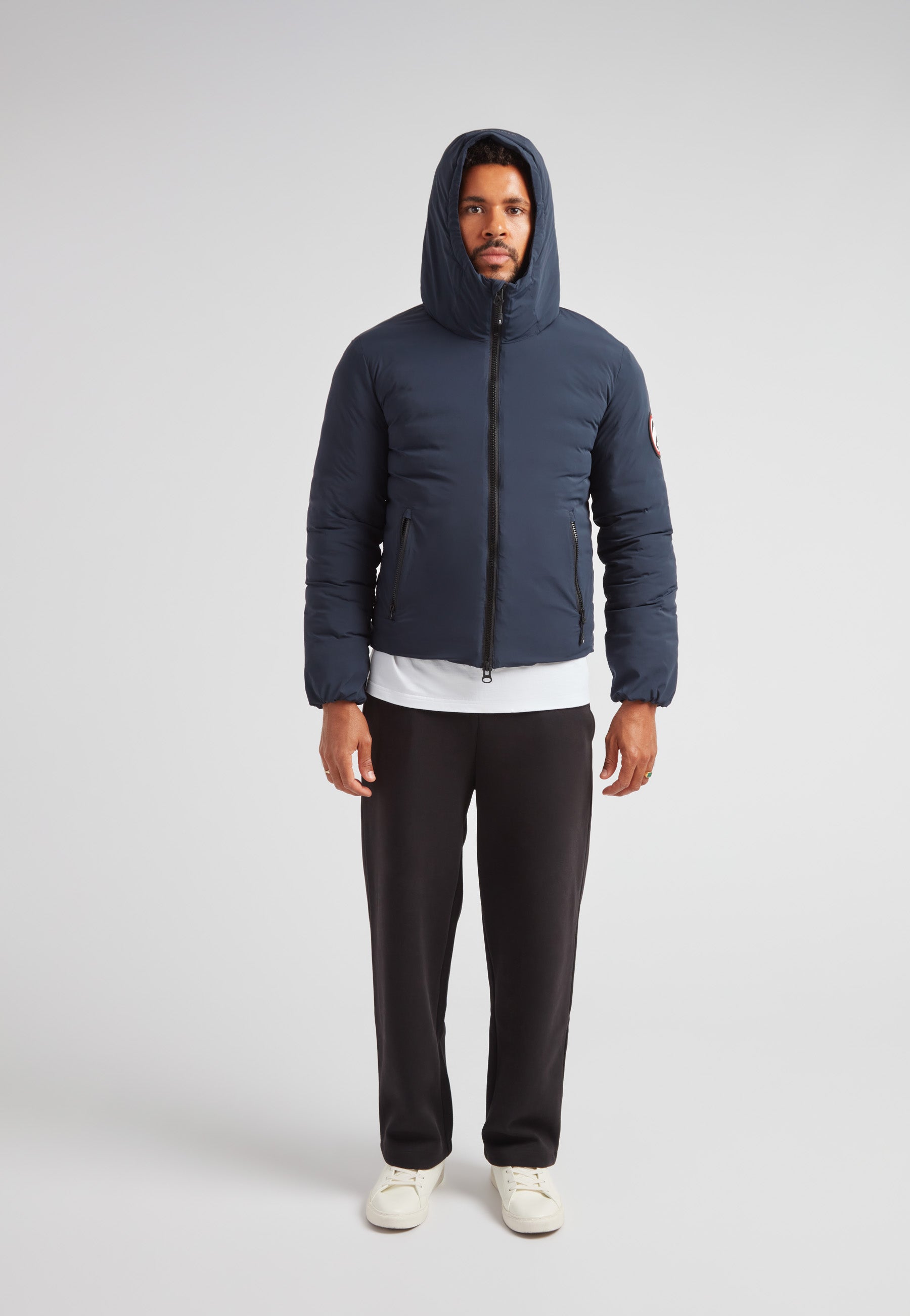 Shop Cosmos Lightweight Puffer Jacket in Navy | JACK1T