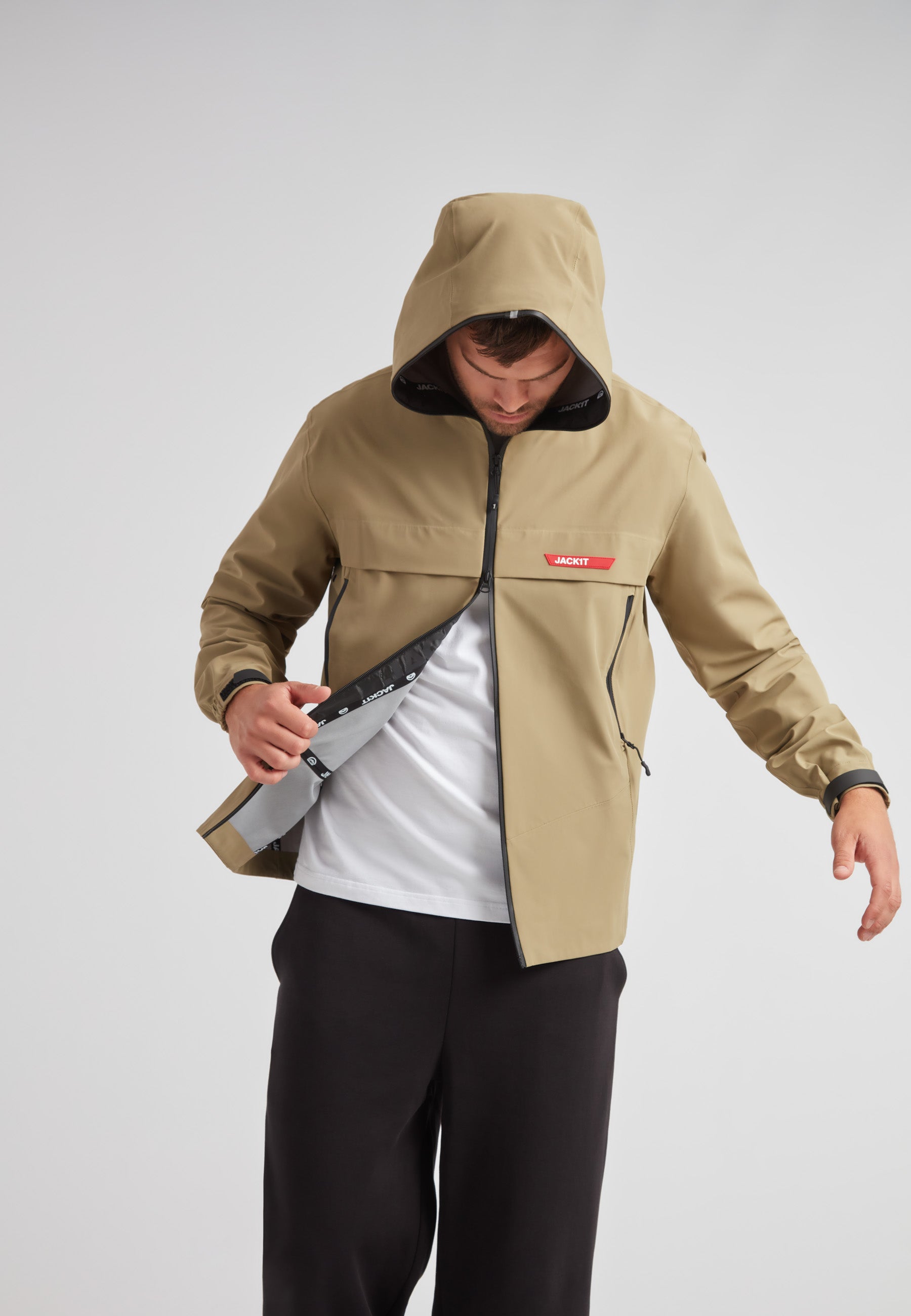 Xenon R3D Waterproof Jacket in Light Olive | JACK1T