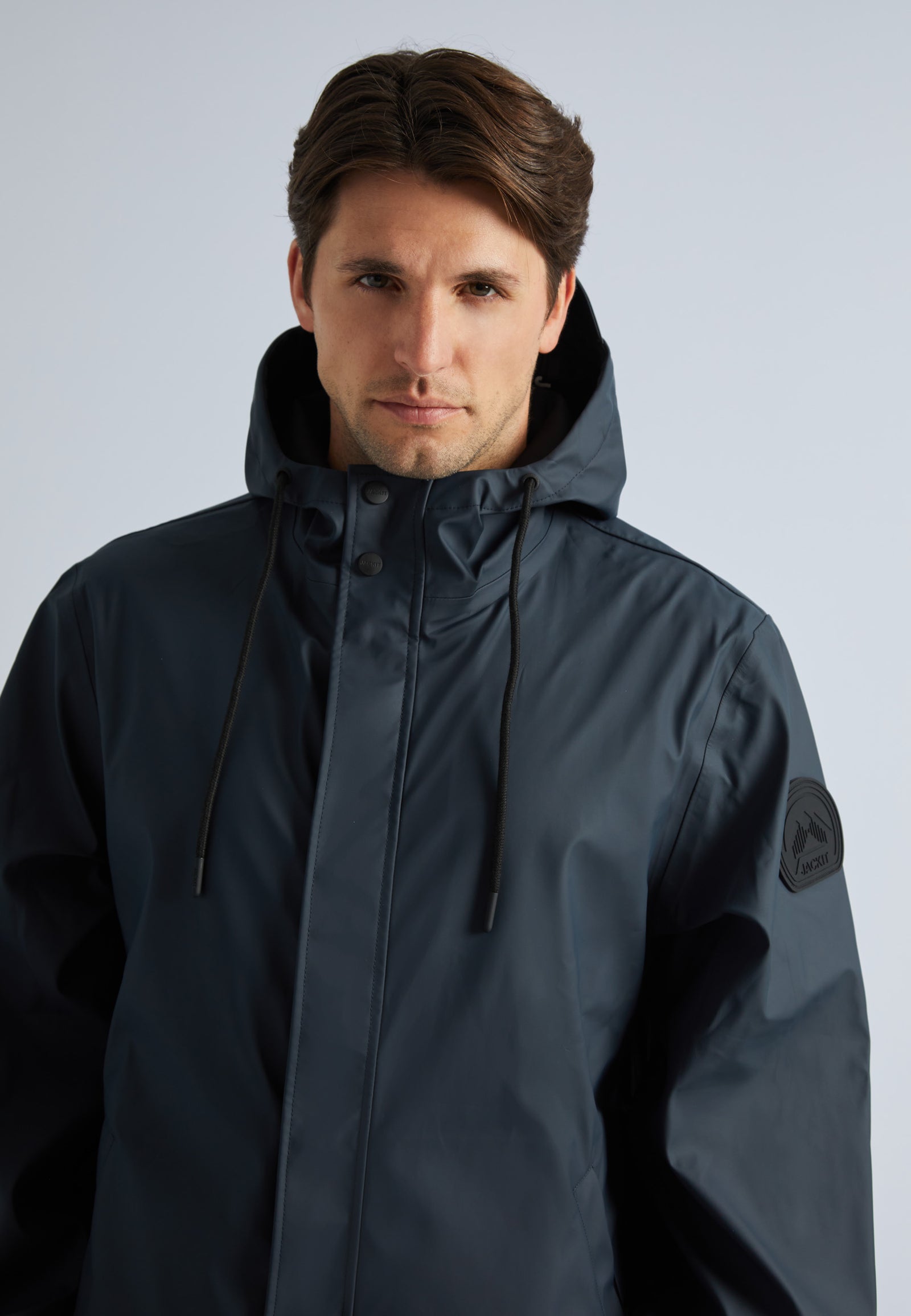 Shop Unisex ELEMENTS Raincoat in Navy Blue | JACK1T