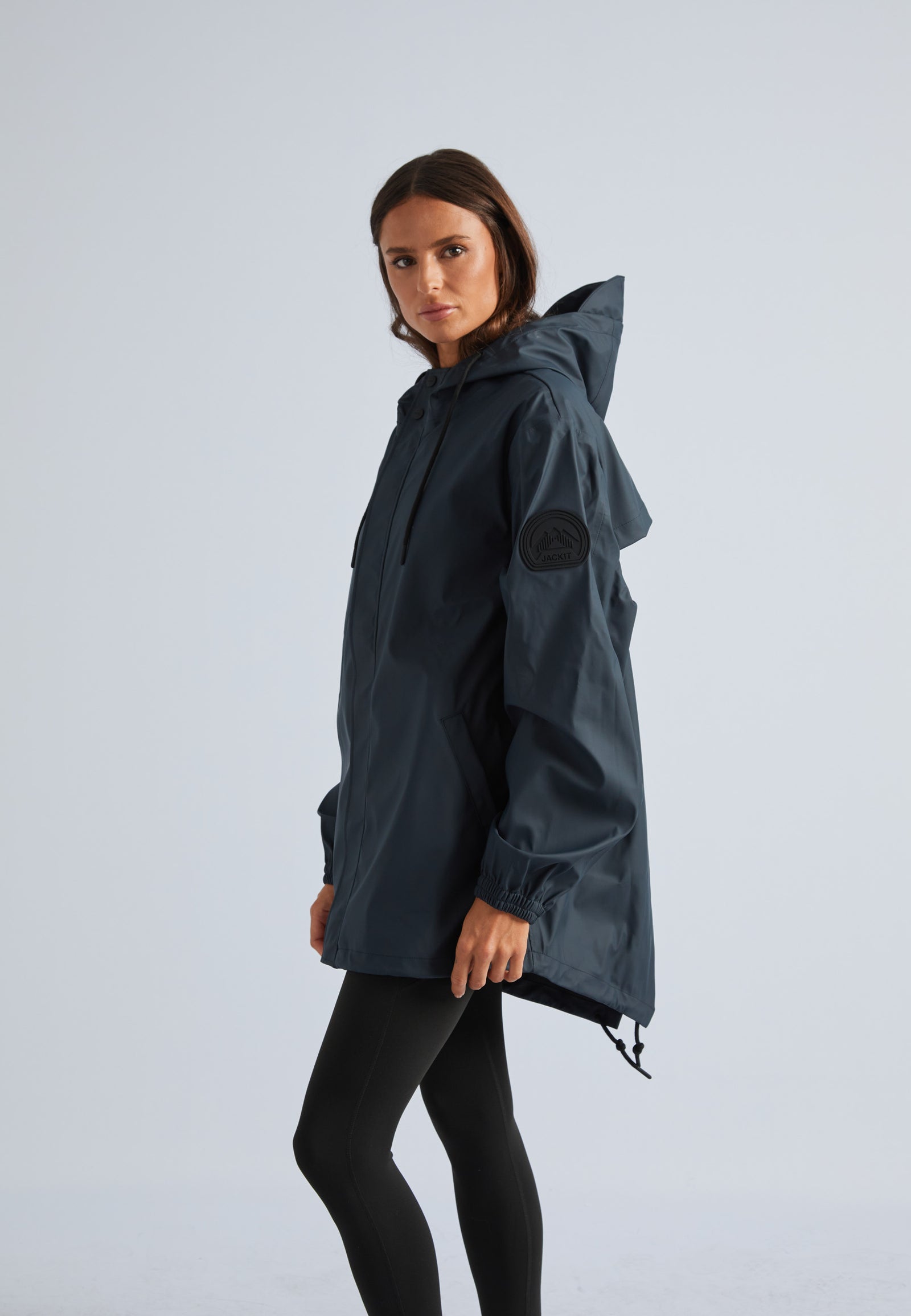 Shop Unisex ELEMENTS Raincoat in Navy Blue | JACK1T Shop Unisex ELEMENTS Raincoat in Navy Blue | JACK1T