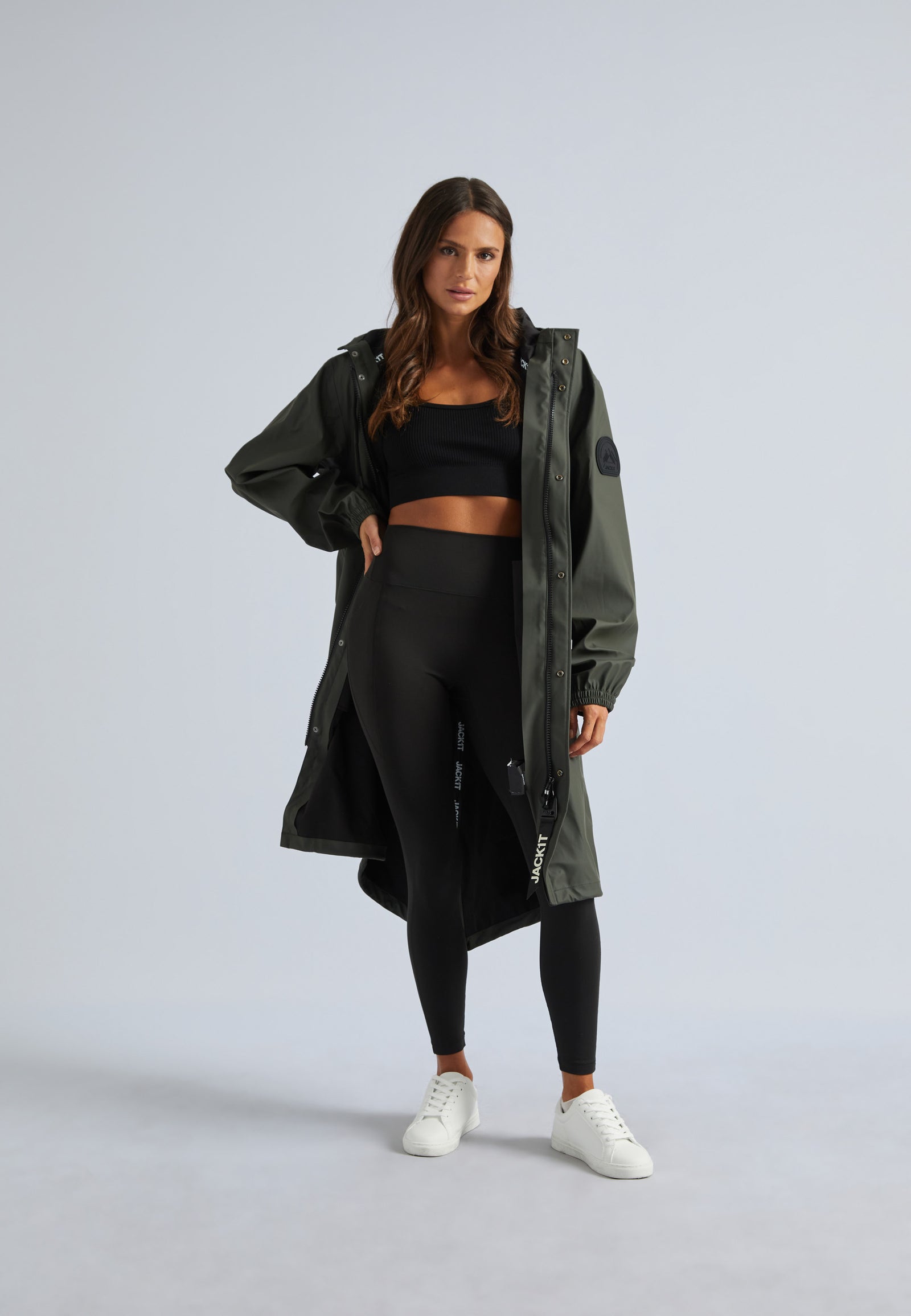 小物 ChocolatVETEMENTS  raincoat Shop Unisex ELEMENTS Long Raincoat in Stone | JACK1T