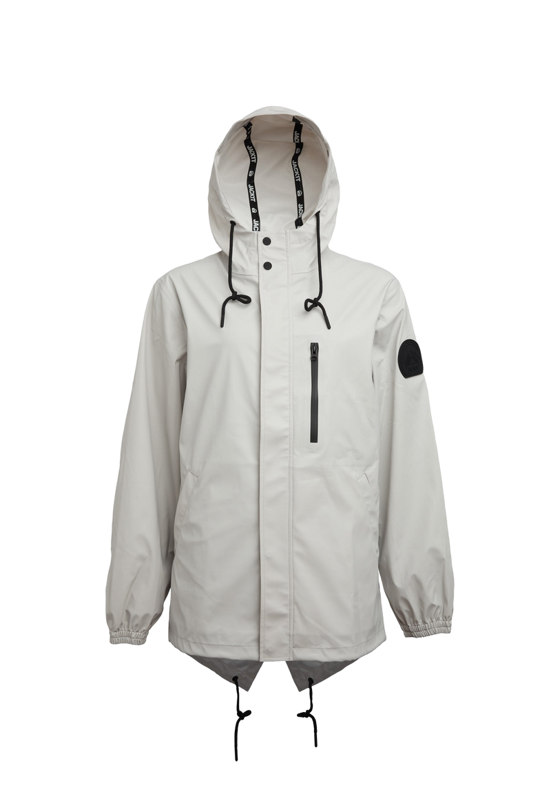 ELEMENTS Raincoat 2.0 Stone flat lay swatch