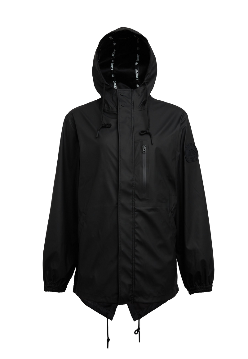 ELEMENTS Raincoat 2.0 Black flat lay swatch