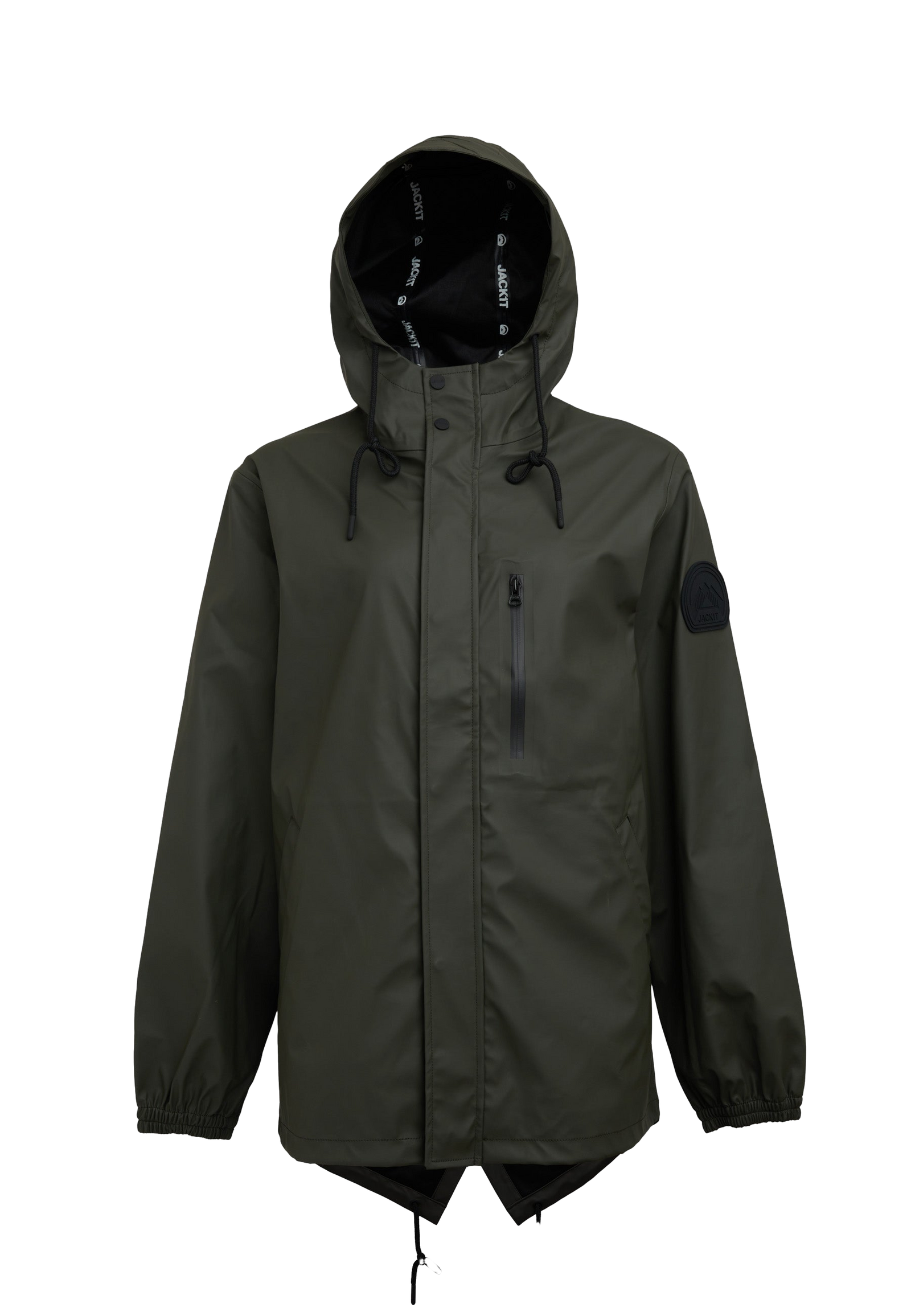 ELEMENTS Raincoat 2.0 Khaki flat lay swatch