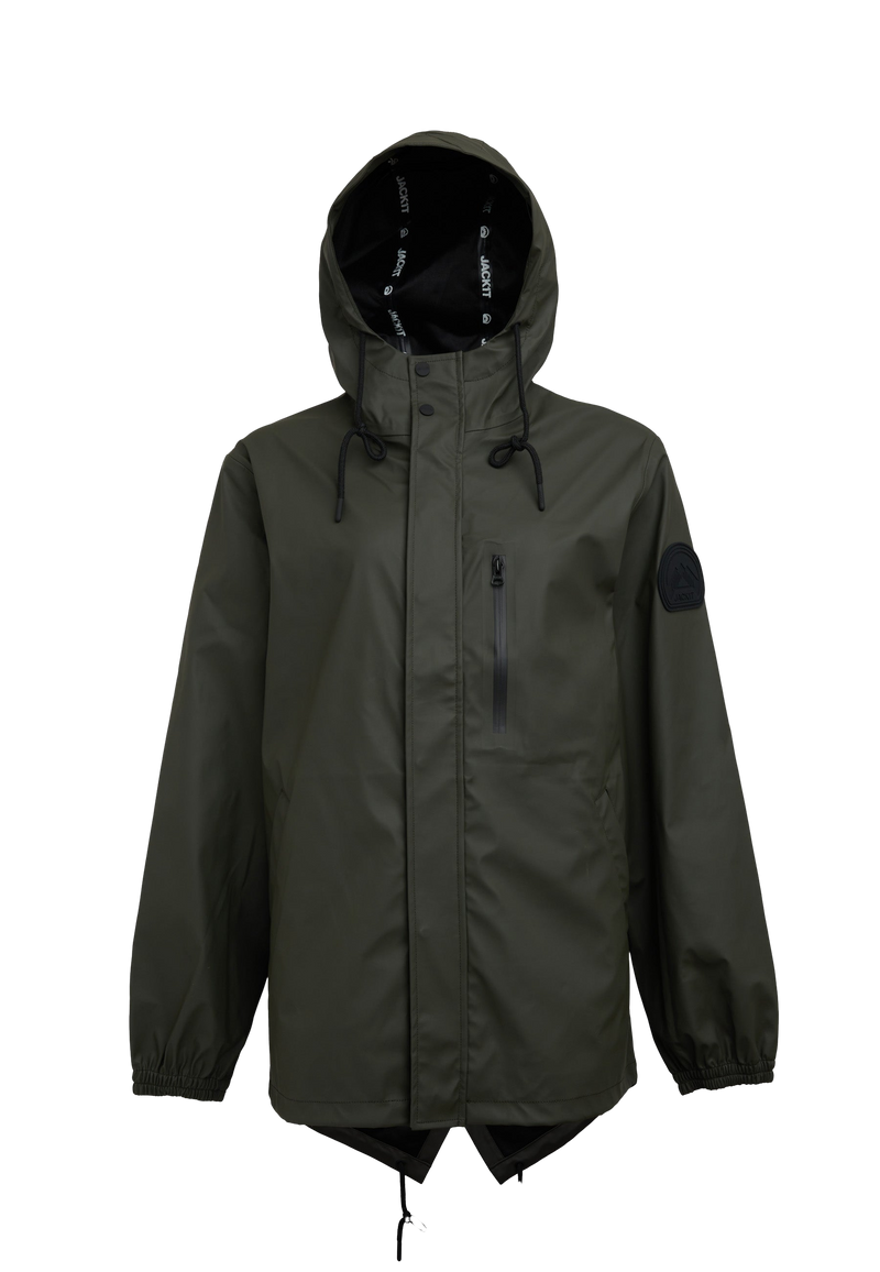 ELEMENTS Raincoat 2.0 Khaki flat lay swatch