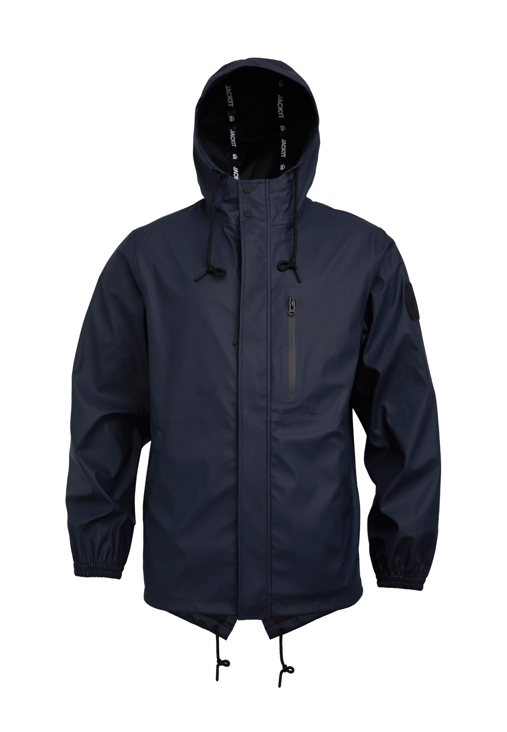 ELEMENTS Unisex Raincoat 2.0 Navy flat lay swatch