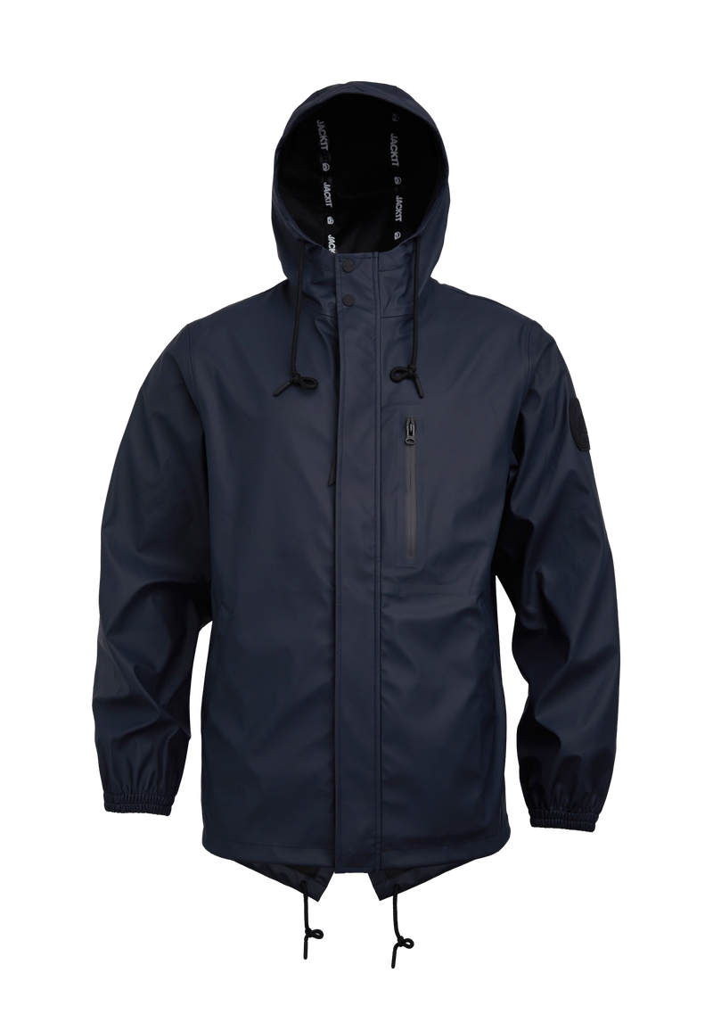 ELEMENTS Unisex Raincoat 2.0 Navy flat lay swatch
