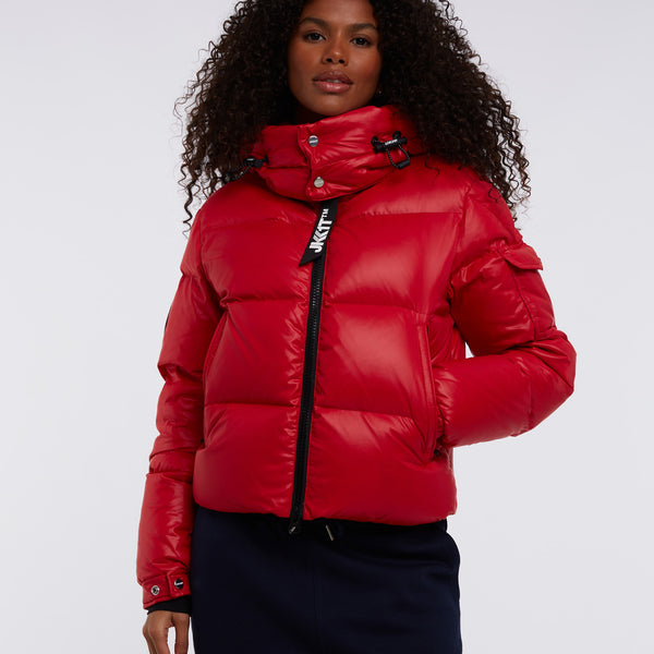 Vintage Moonstone Fleece Zipper Jacket S Size Red/black