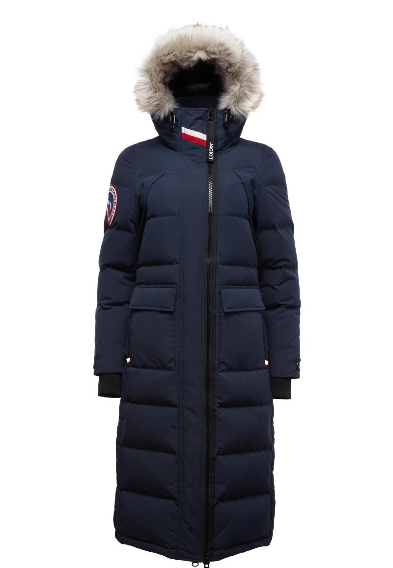 Neo Mountain Parka Extra Long Coat flat lay swatch
