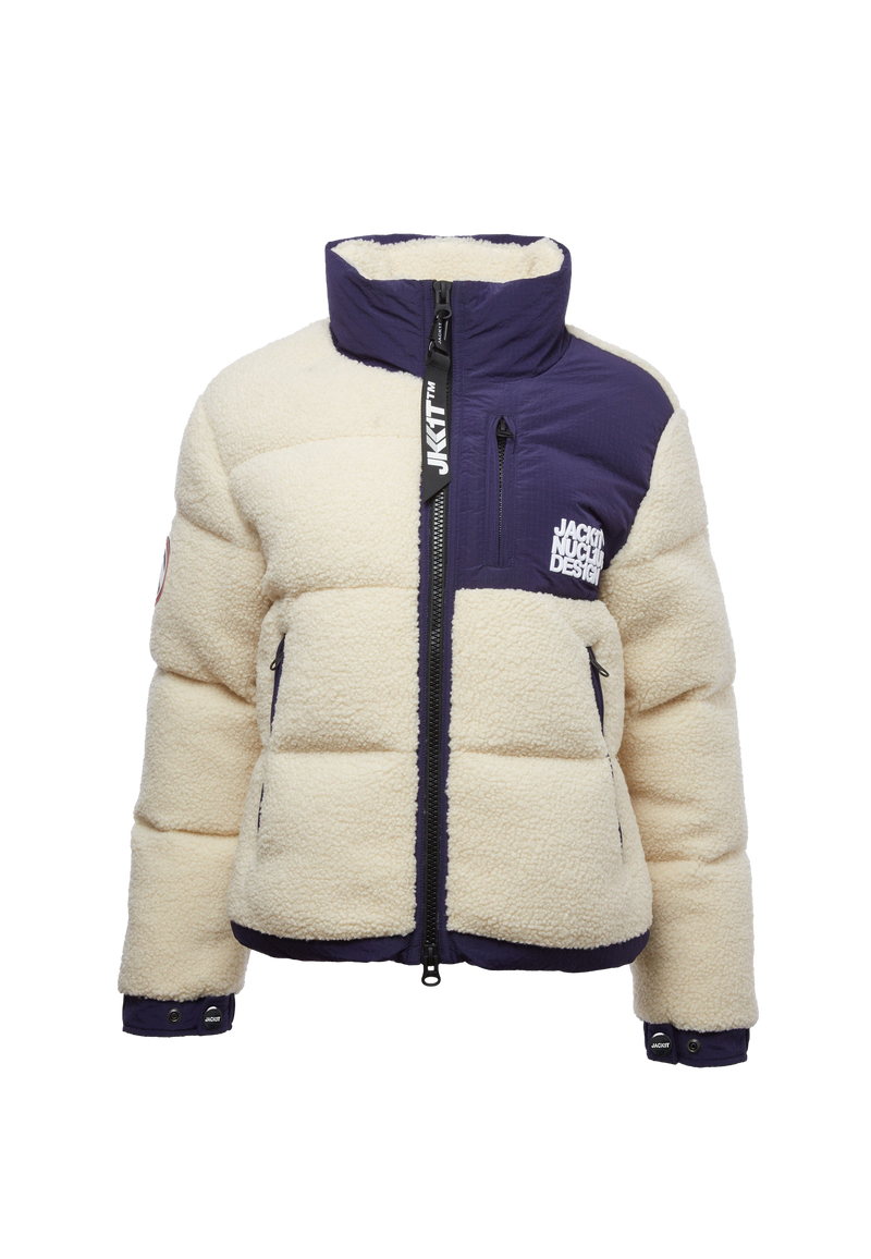 Expedition Sherpa Racer Down Jacket flat lay swatch