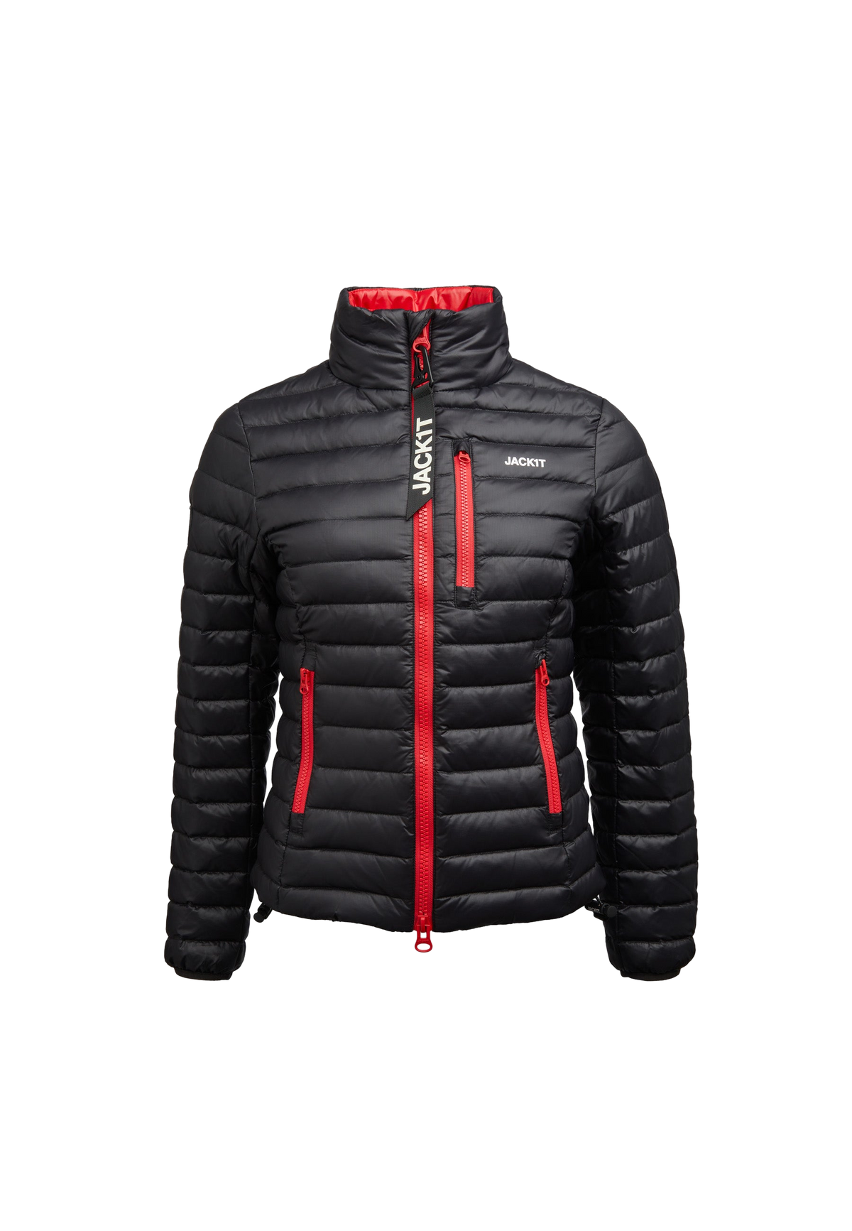 SATEL1TE Funnel Down Jacket flat lay swatch