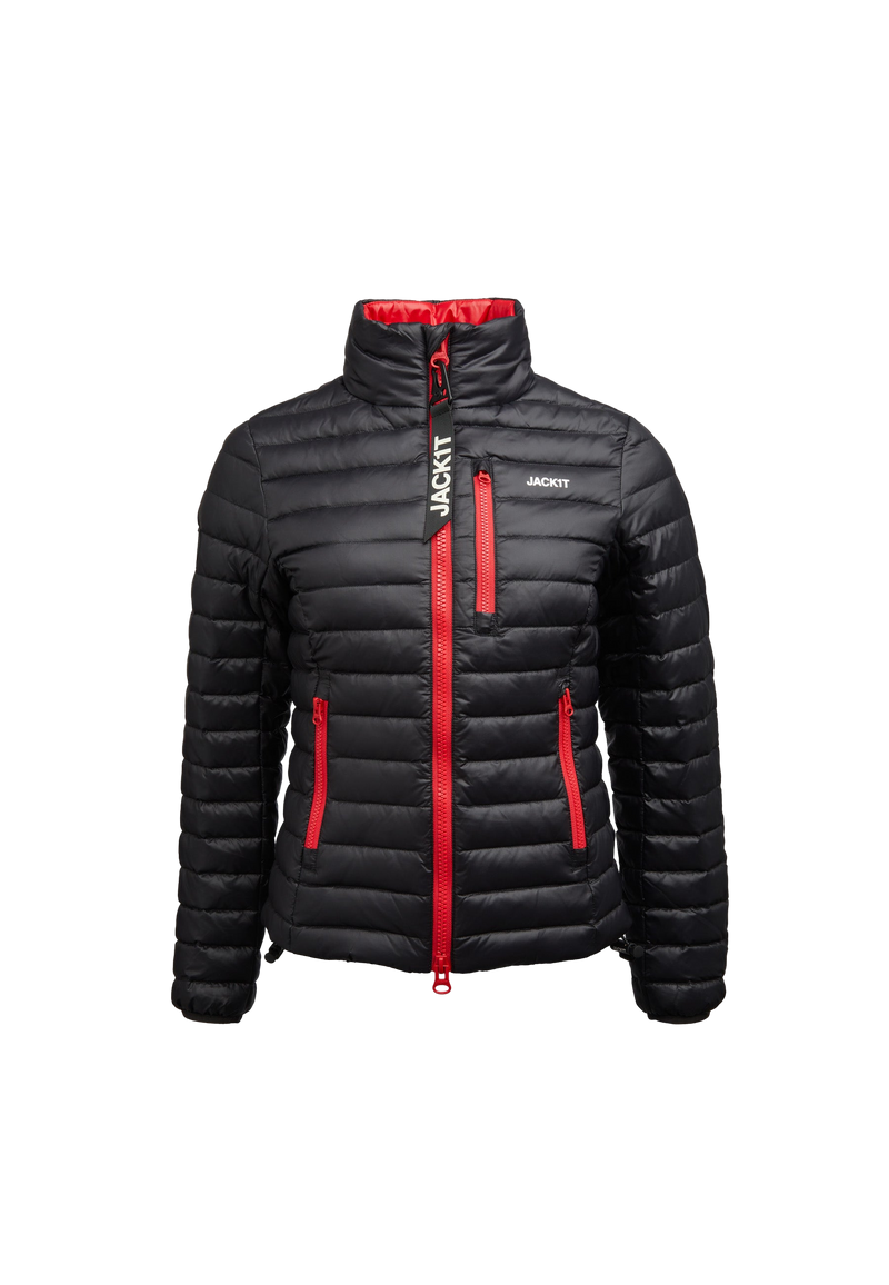 SATEL1TE Funnel Down Jacket flat lay swatch