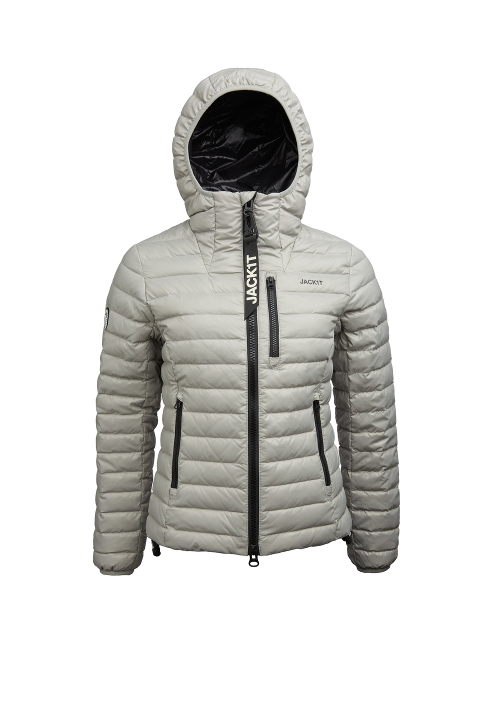 SATEL1TE Hooded Down Jacket flat lay swatch