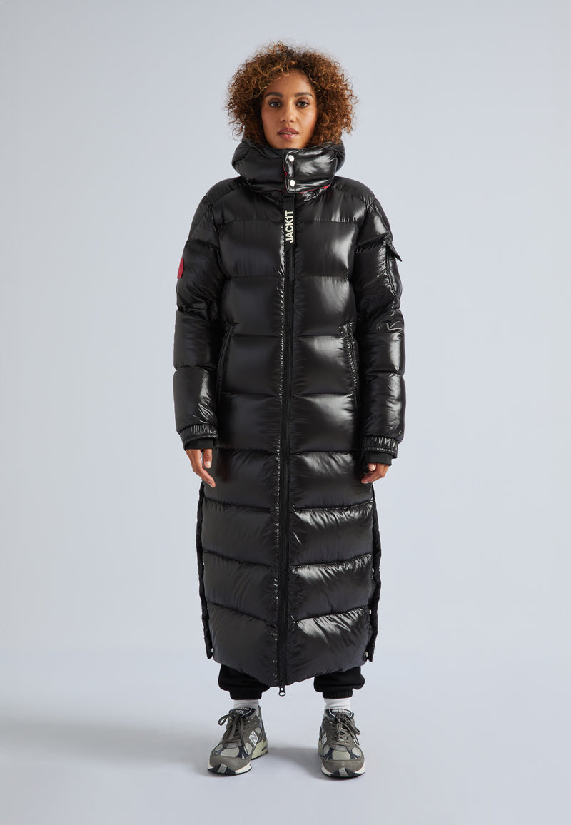 EZ Slick Puffer Hooded Ultra Long Jacket