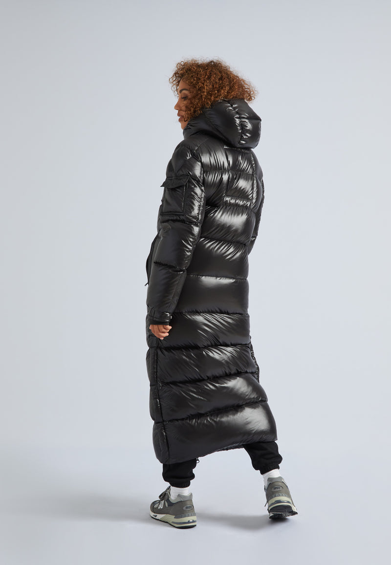 EZ Slick Puffer Hooded Ultra Long Jacket