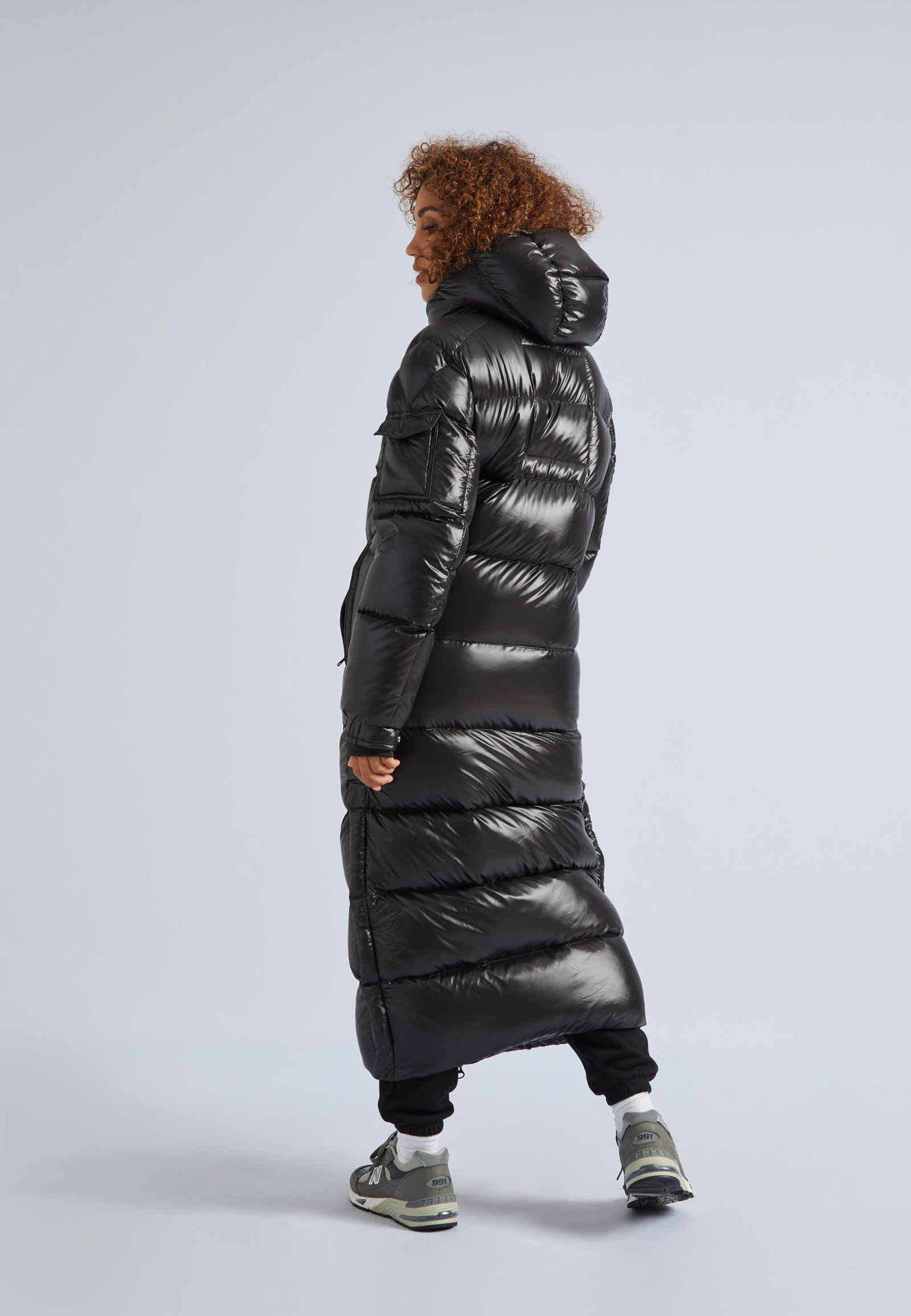 EZ Slick Ultra Long Down Coat Black by JACK1T